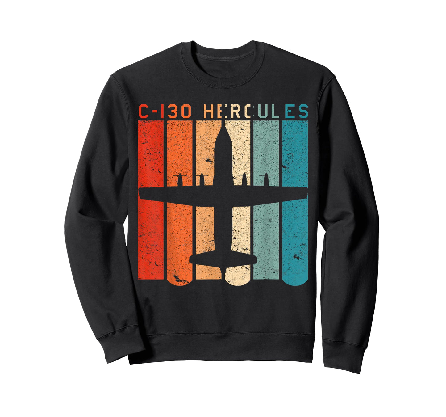 C-130 Hercules Aeroplane Retro Vintage Style Aviation Design T-Shirt