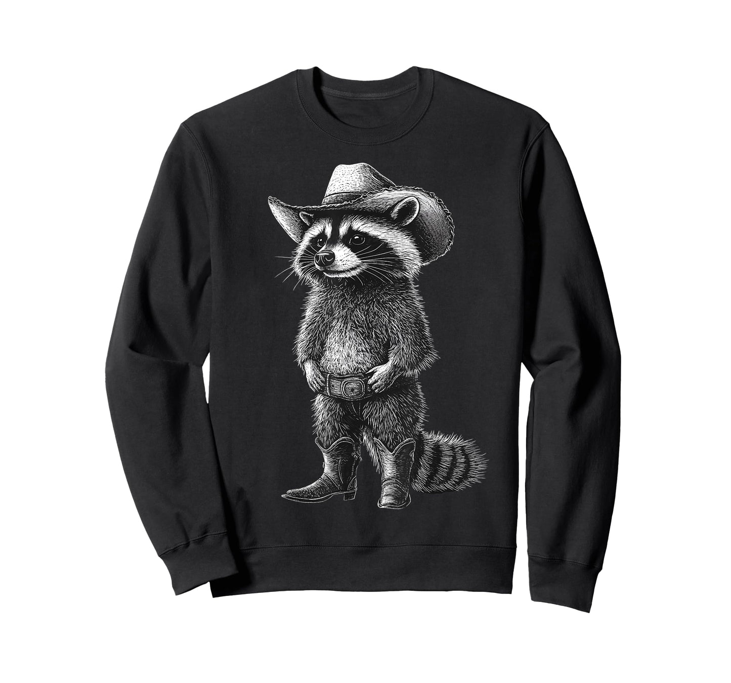 Vintage Raccoon Cowboy Howdy Trash Panda Western Country T-Shirt