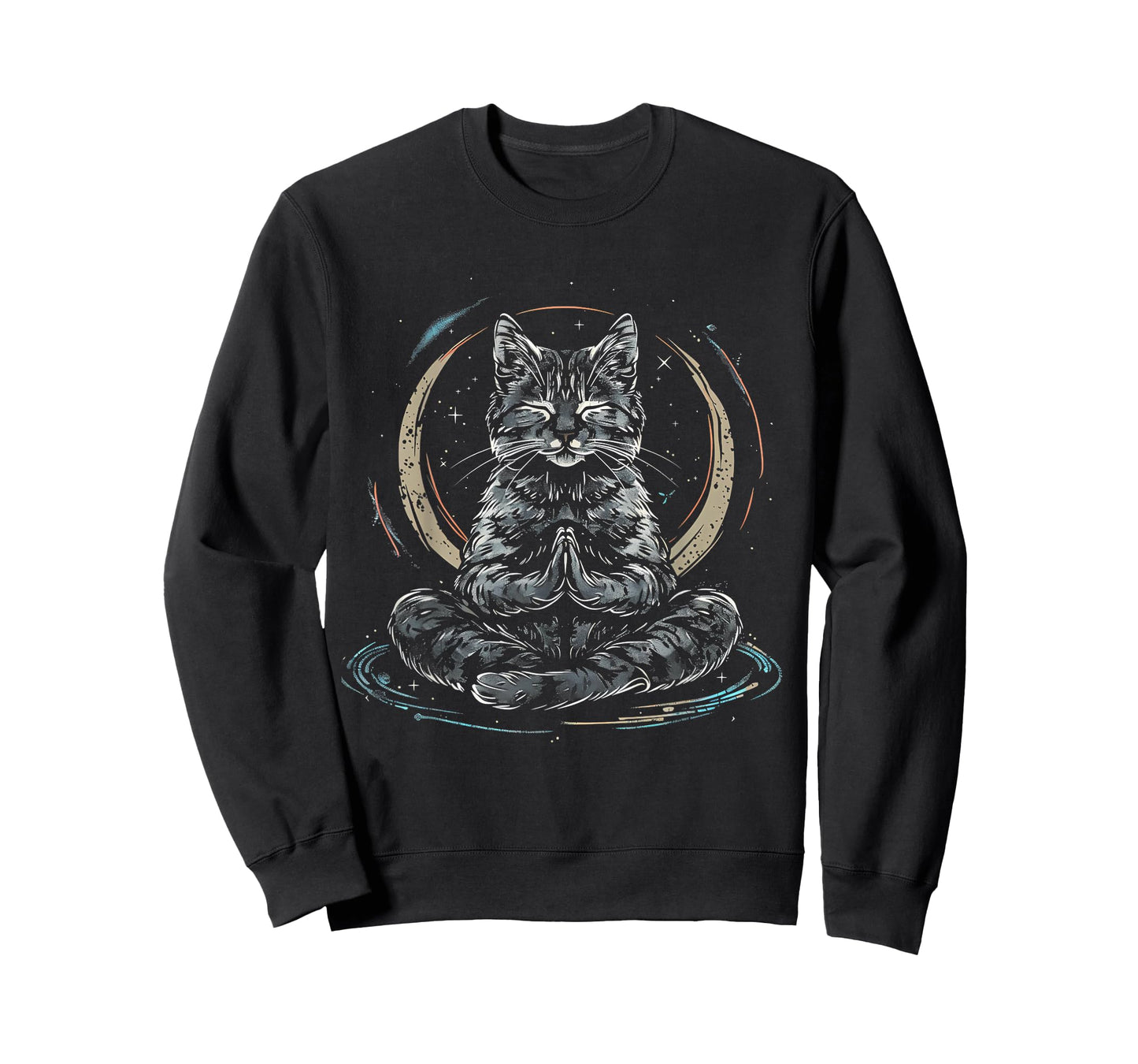 Meditation Cat Yoga Spiritual Hindu Buddhist Zen Buddha T-Shirt