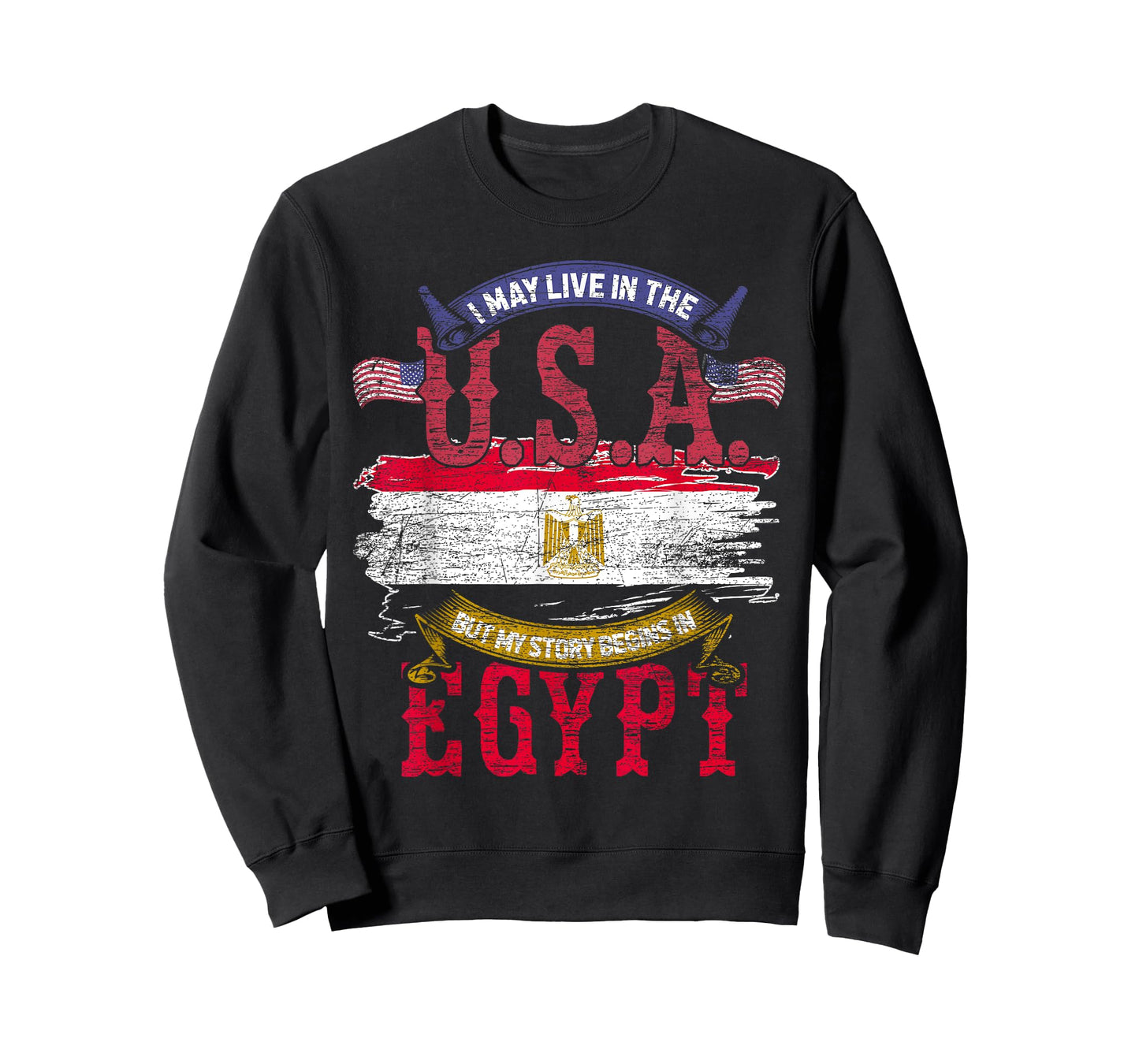 Egyptian I May Live In The USA But My Story Begins In Egypt T-Shirt