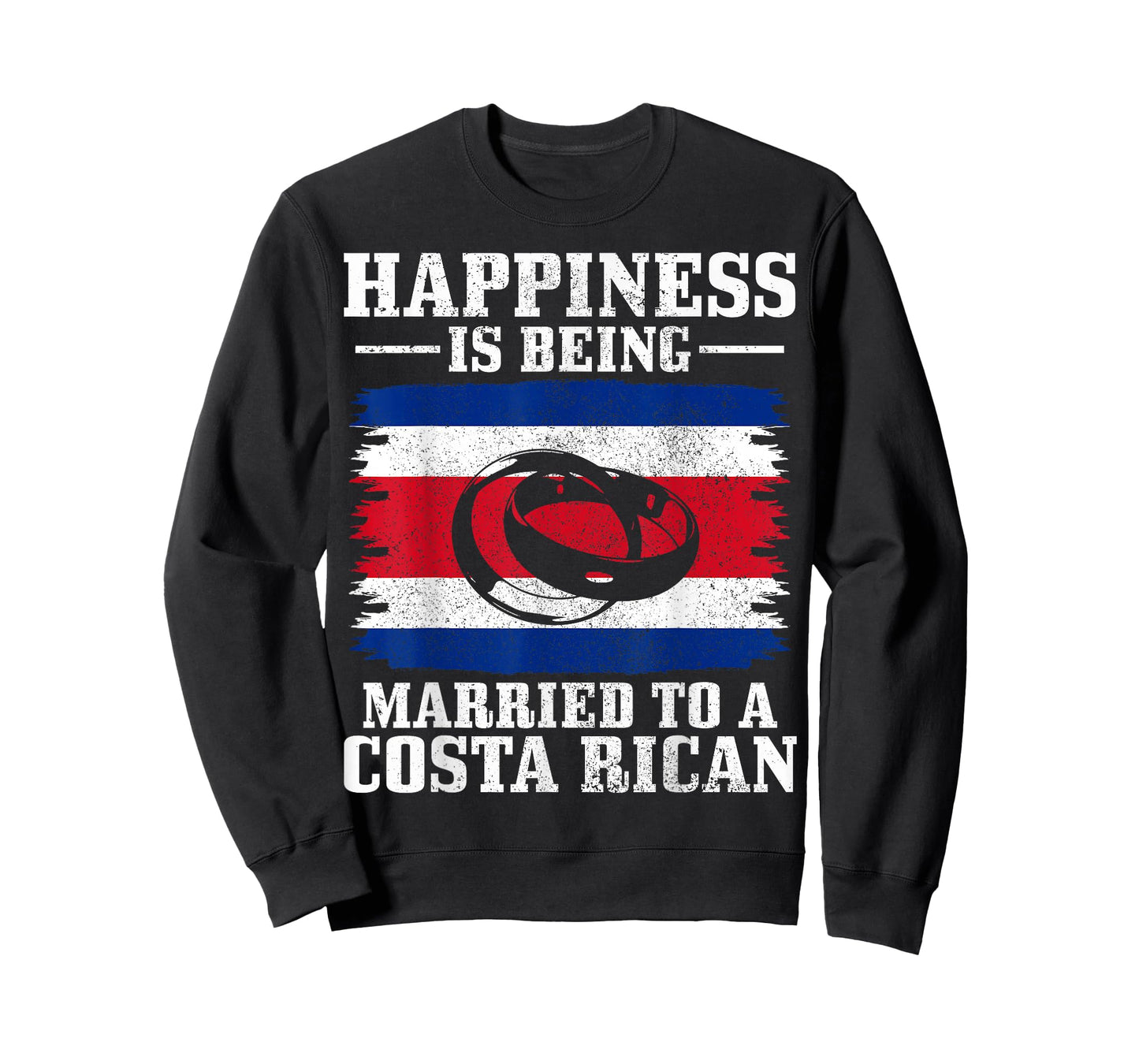 Costa Rican Wife Husband Married Wedding Costa Rica Flag T-Shirt