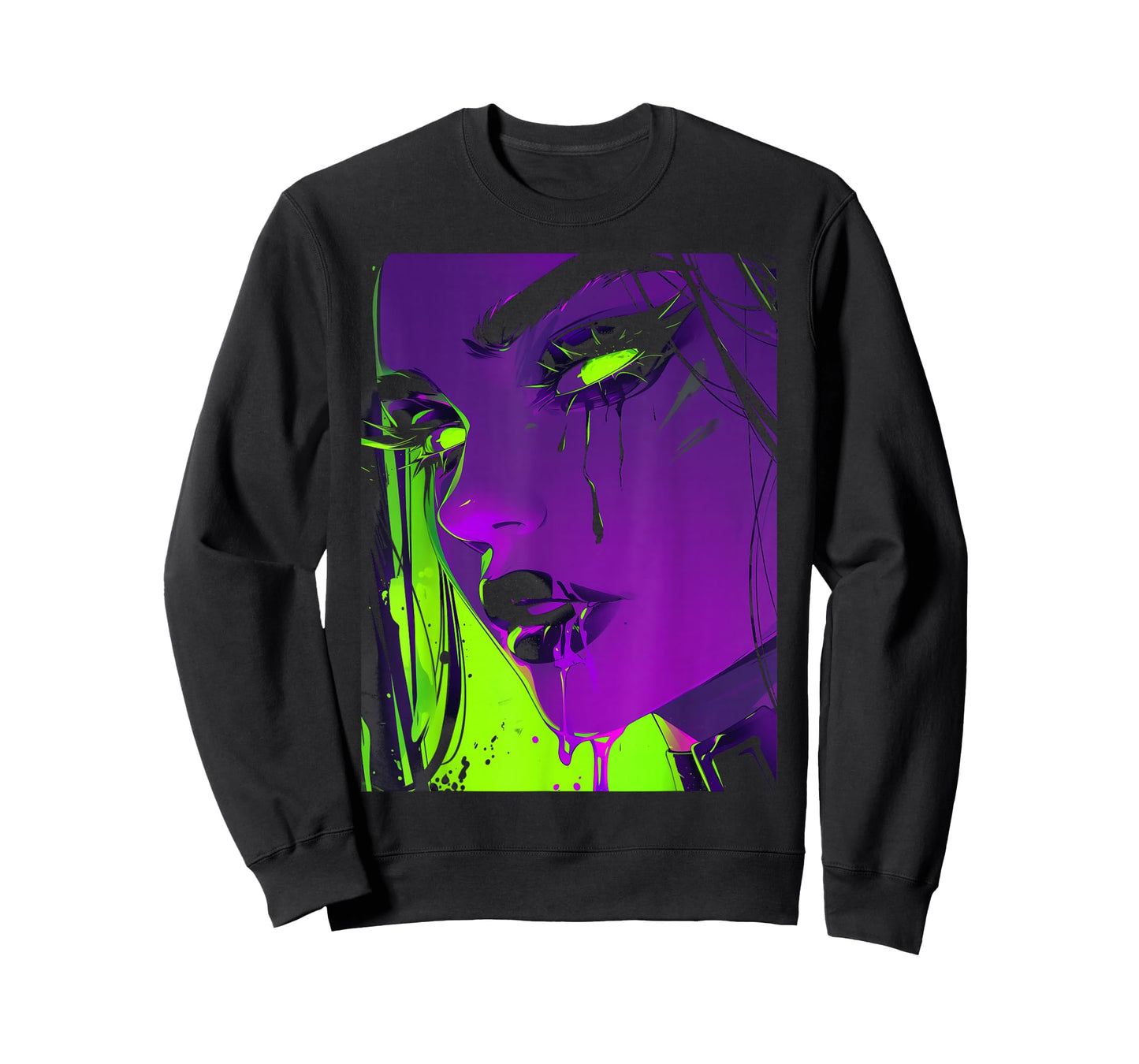 Cybergoth Cybercore Grunge Punk Goth Girl Alt Anime Manga T-Shirt