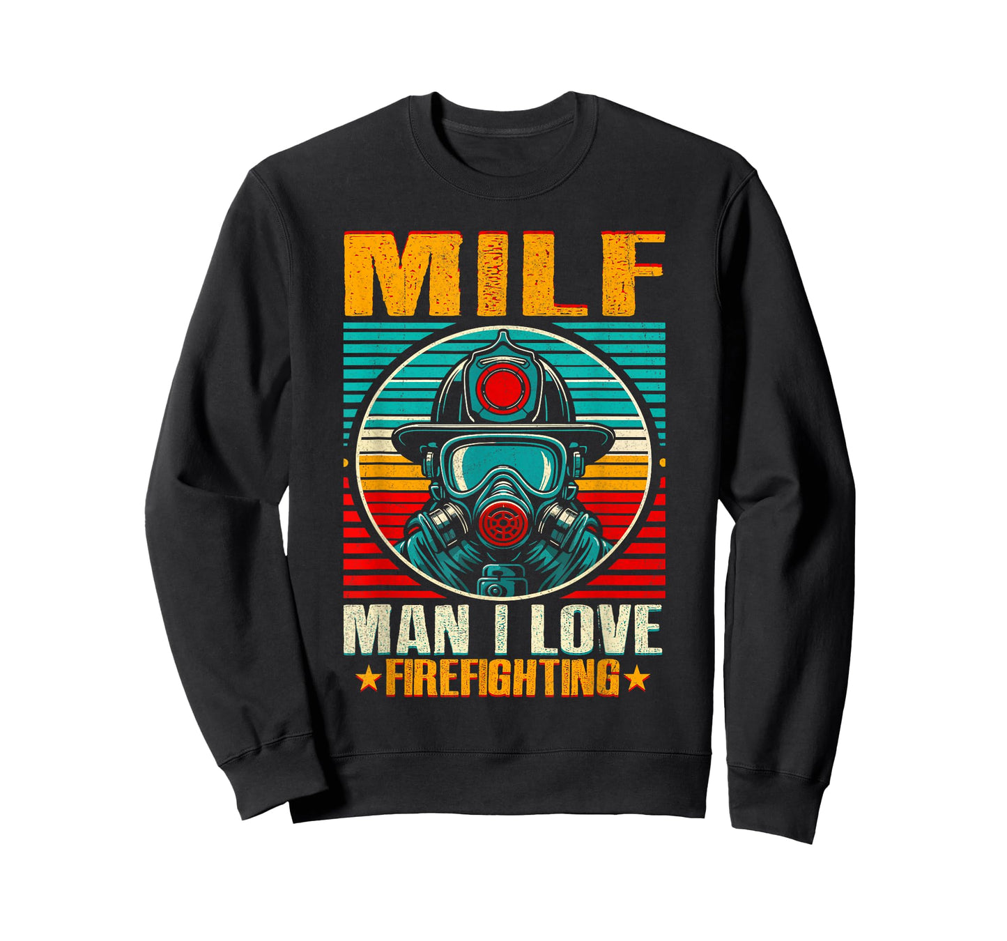 MILF Man I Love Firefighting Shirt Vintage Retro Firefighter T-Shirt