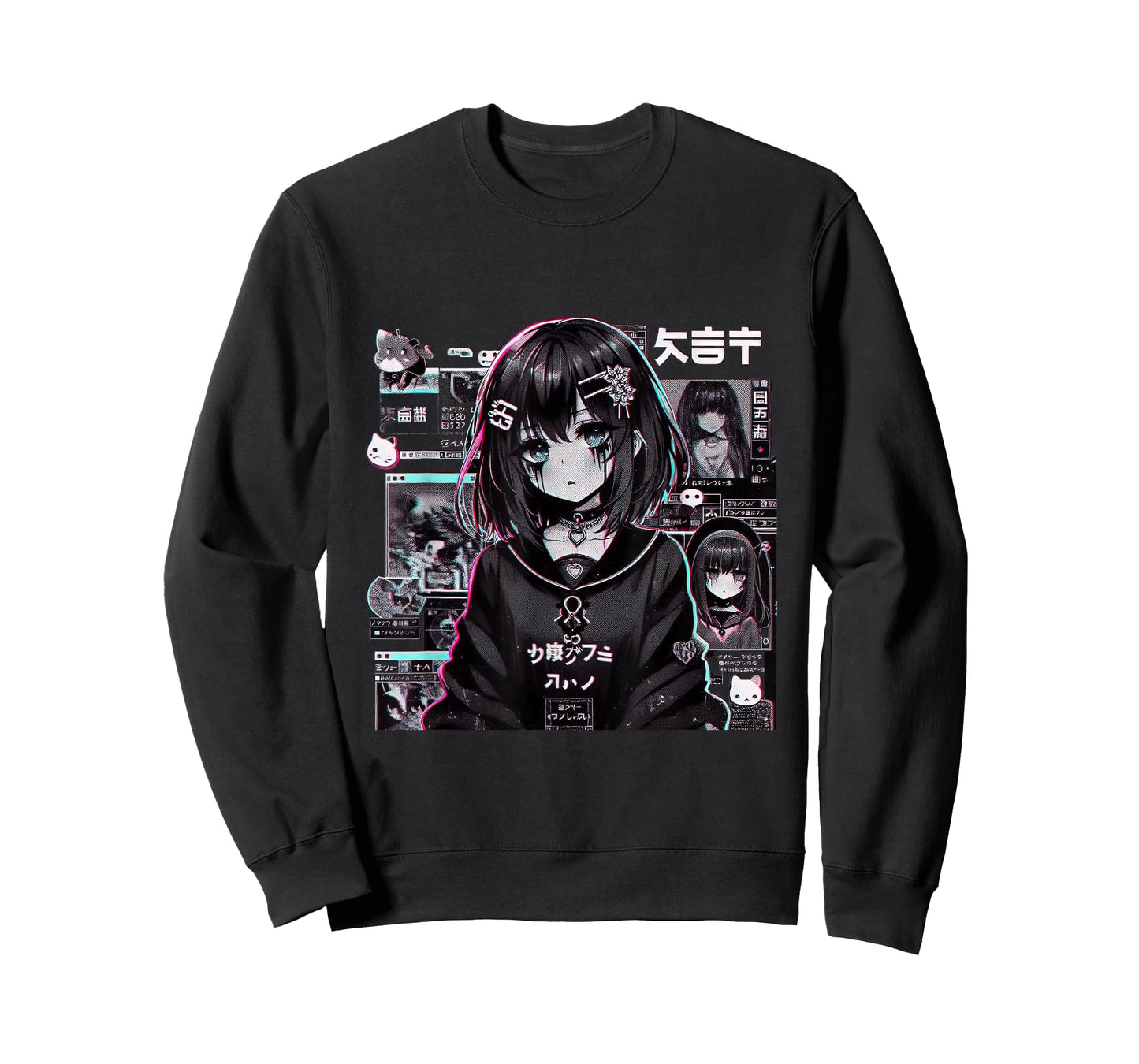 Vaporwave Anime Girl Japanese Aesthetic Anime Otaku T-Shirt
