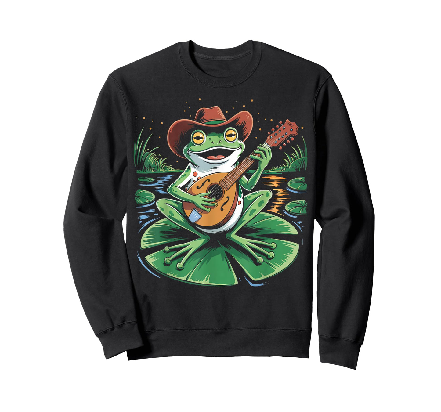 Frog Playing Mandolin Mandolinist Bluegrass Guitar Mandolin T-Shirt