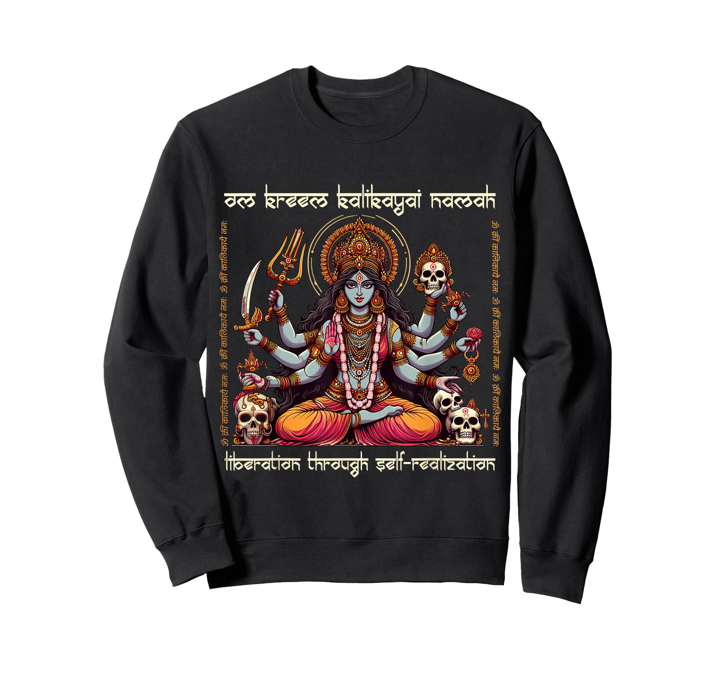 Kali Ma Divine Mother Hindu Goddess Om Kreem Kalikayai Namah T-Shirt