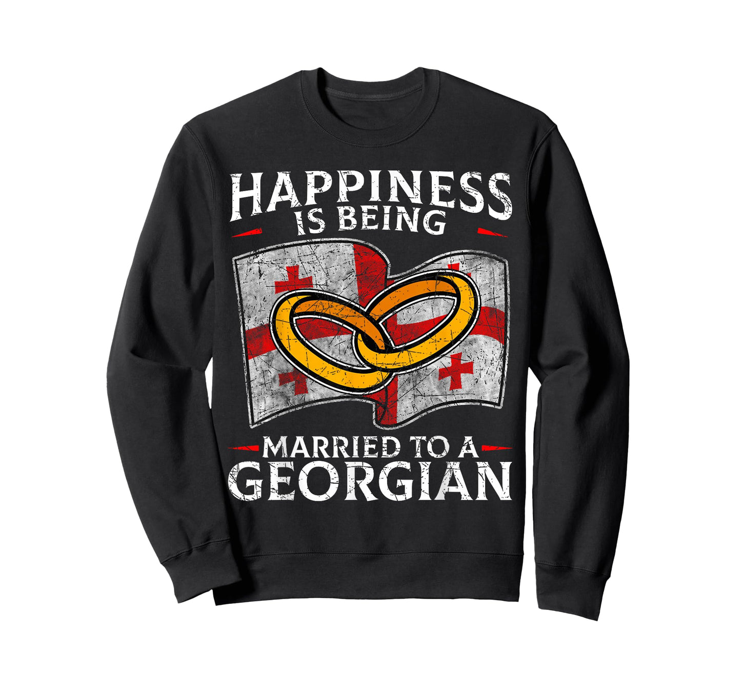 Georgian Marriage Georgia Married Heritage Culture Flag T-Shirt