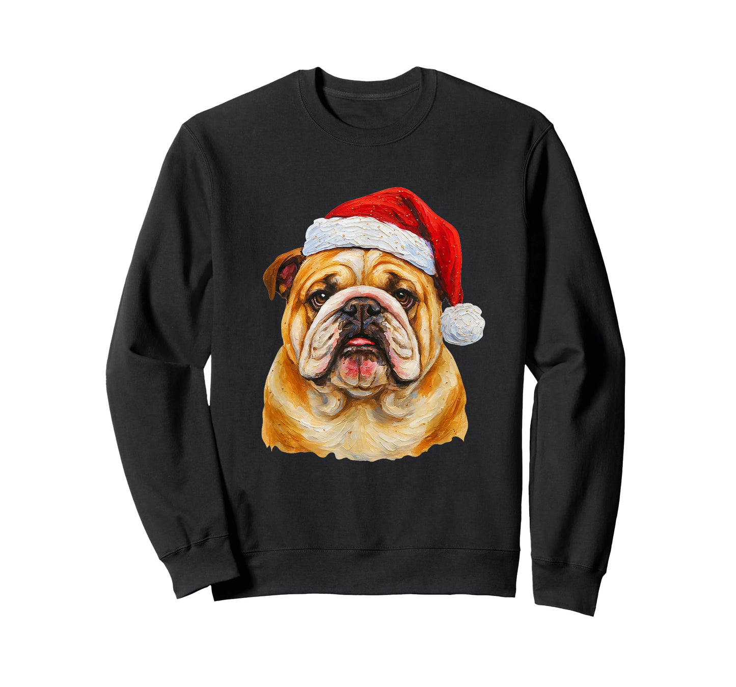 Santa English Bulldog Christmas English Bulldog Dog Mom T-Shirt