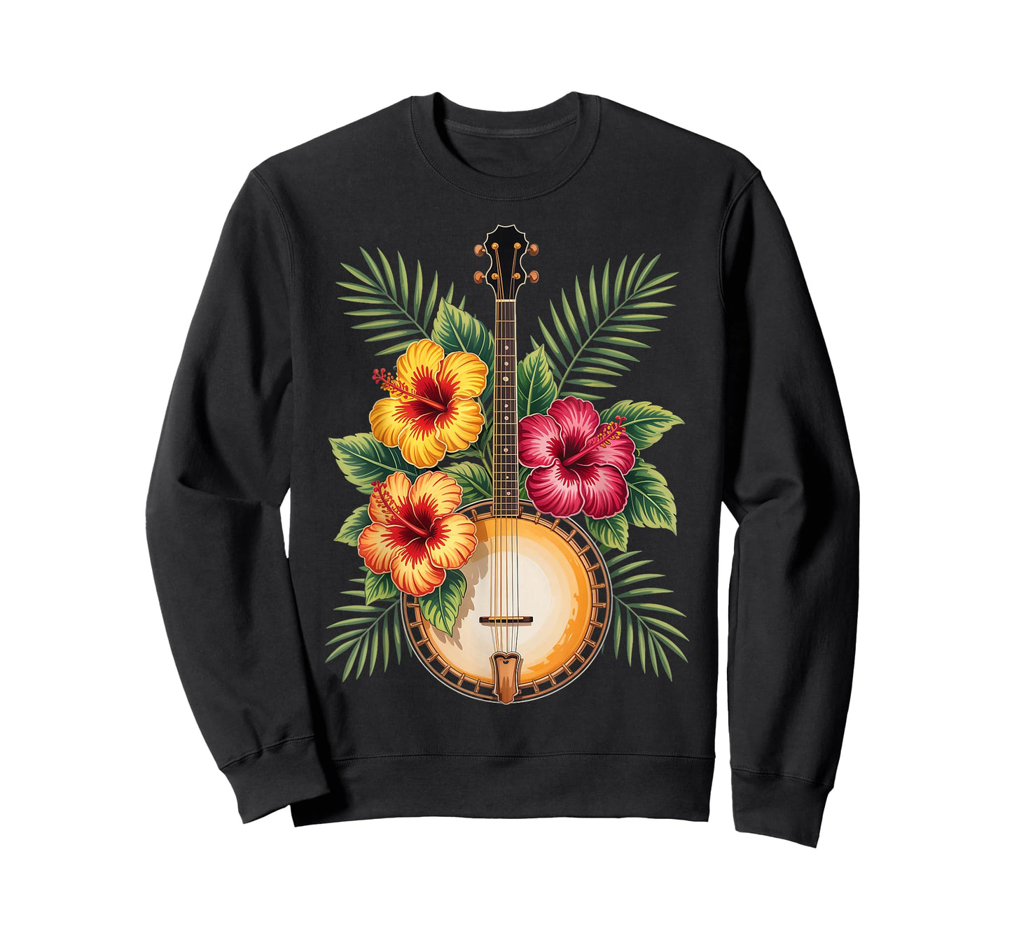 Hawaiian Banjo Bluegrass Musician Country Music Hawaii Banjo T-Shirt