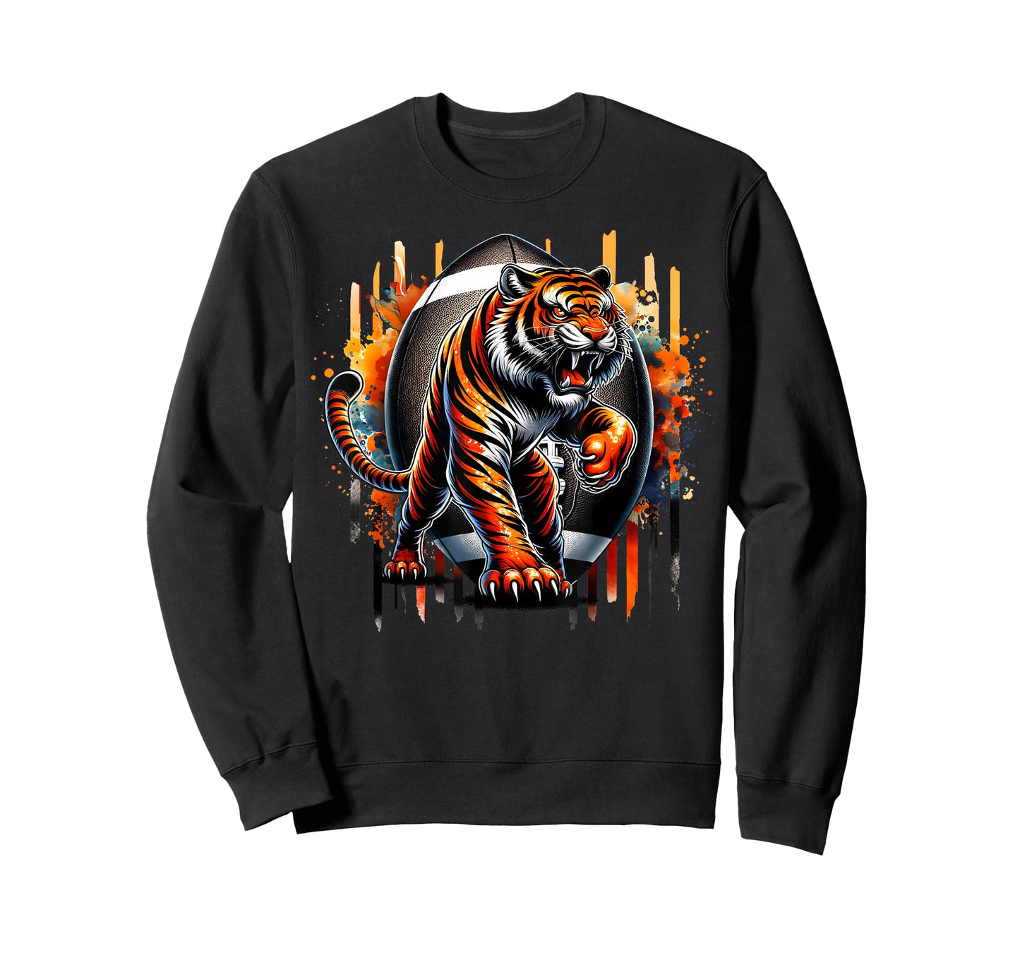 Touchdown American Football Game Day Thanksgiving Tiger Cool T-Shirt