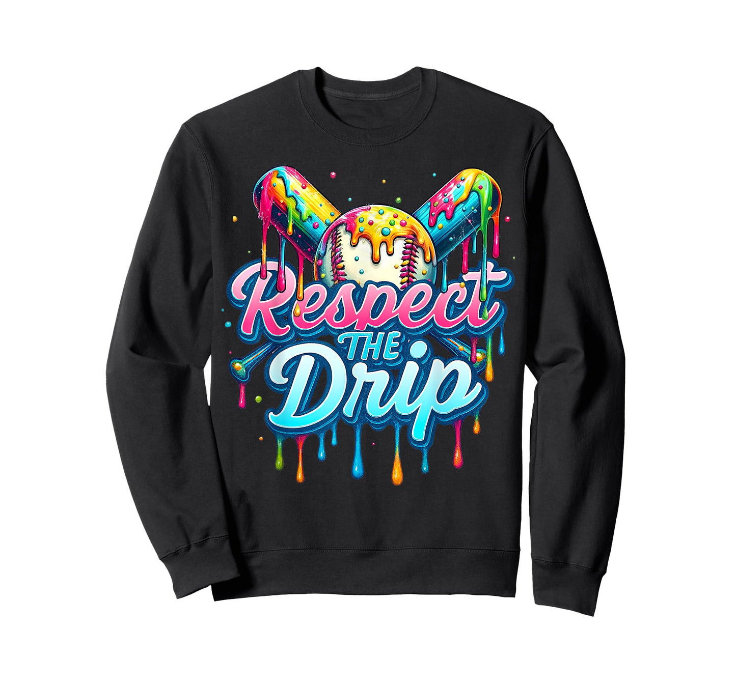 Baseball Drip Boys Ice Cream Drip Youth Respect The Drip T-Shirt