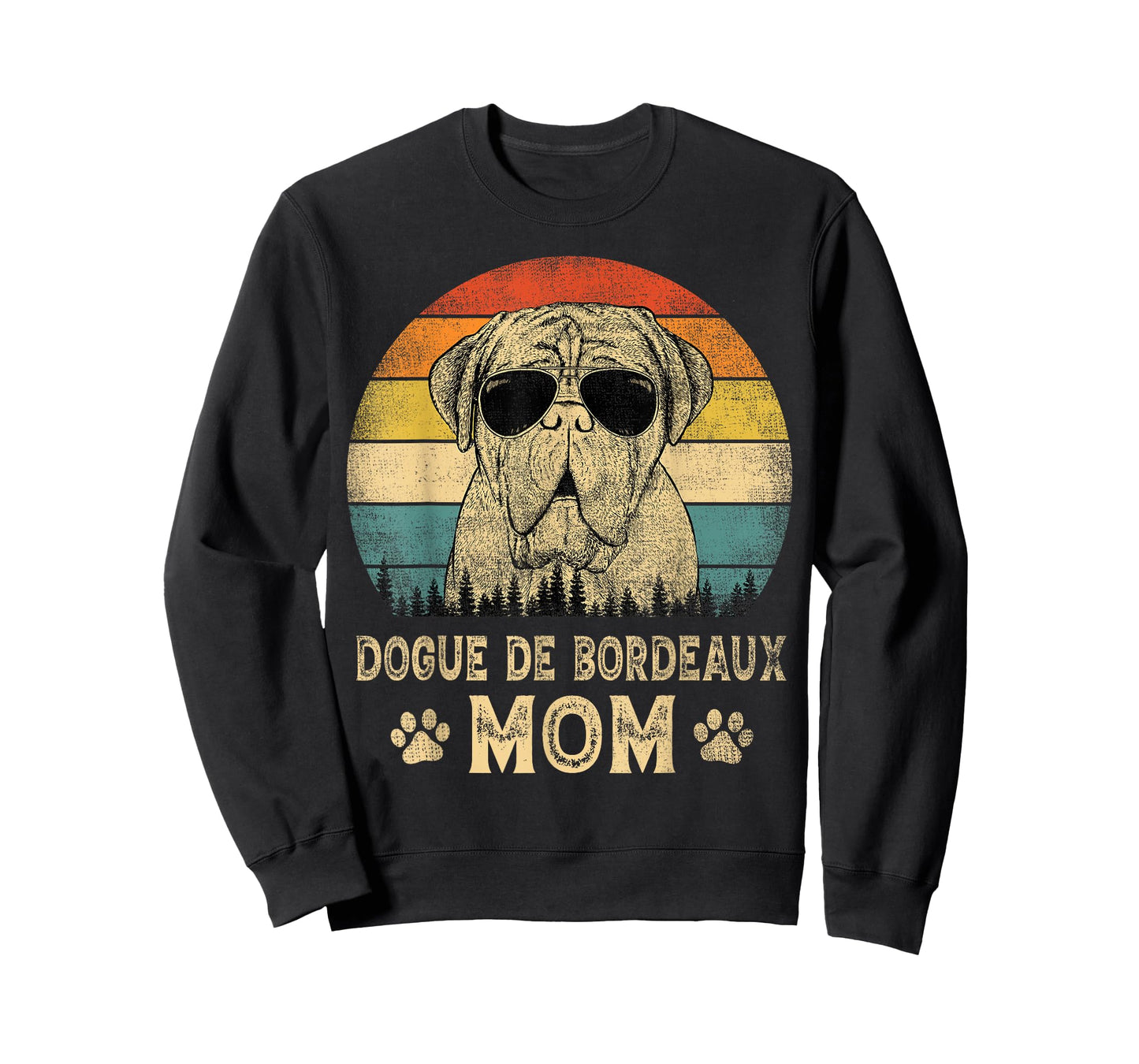 Vintage Dogue De Bordeaux Mom Dog Lovers Mother's Day Men Women T-Shirt