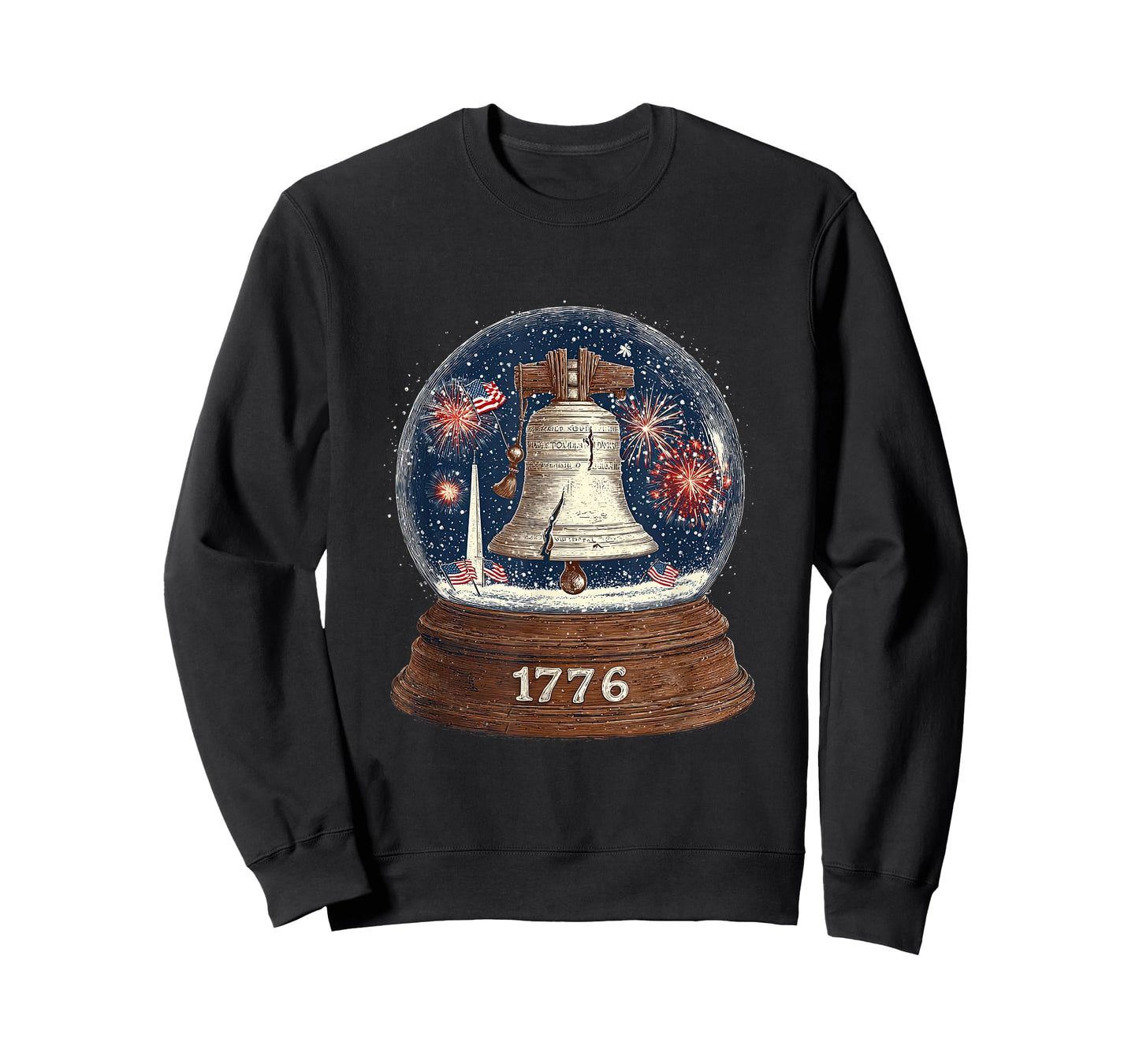 Amazing 1776 Bell in Snow Globe Look T-Shirt