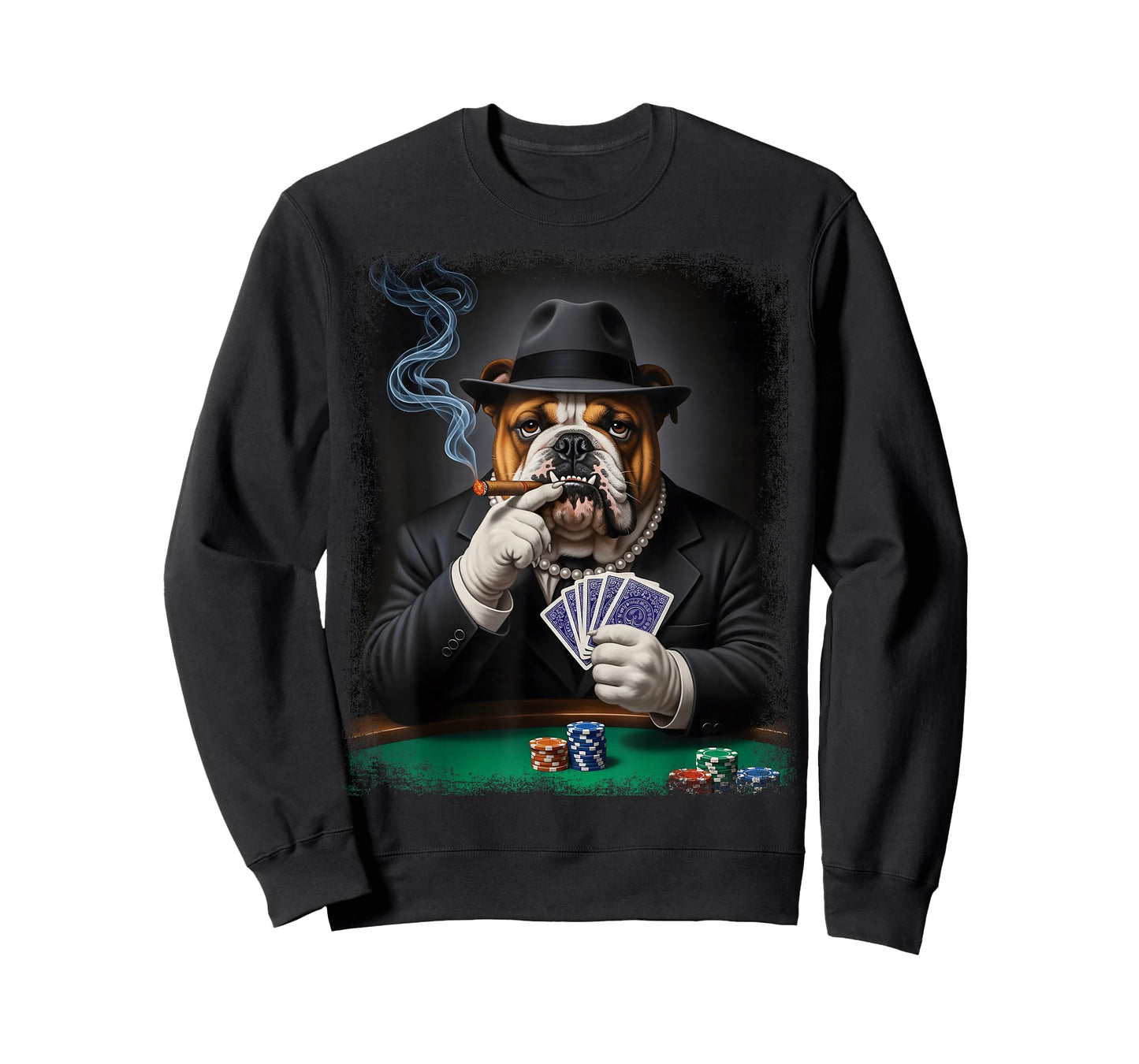 Gambling Casino Cool Dog in Suit Funny Poker Animal T-Shirt