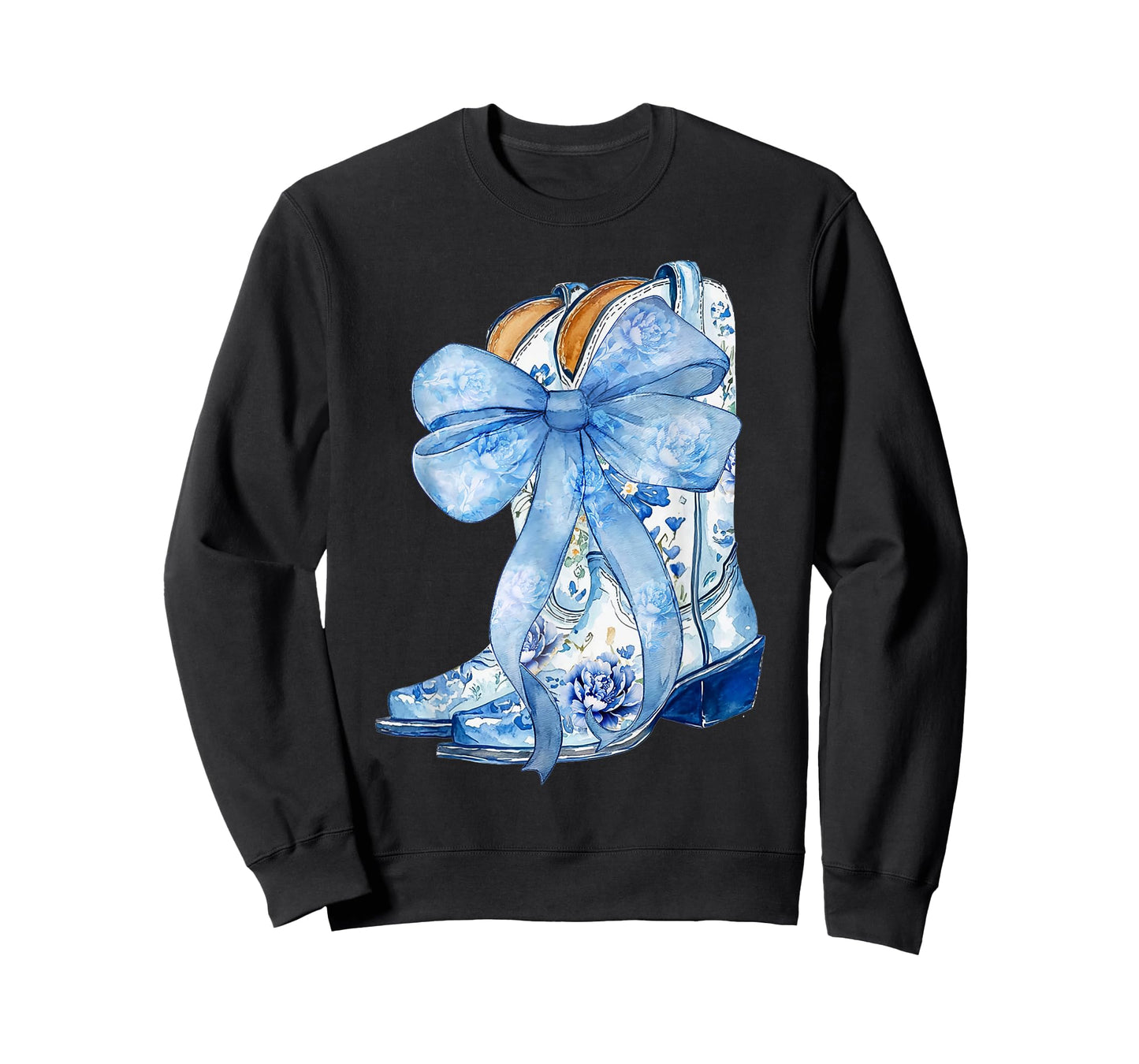Cowgirl Boots Blue Cowgirl Shirt For Women Girls T-Shirt