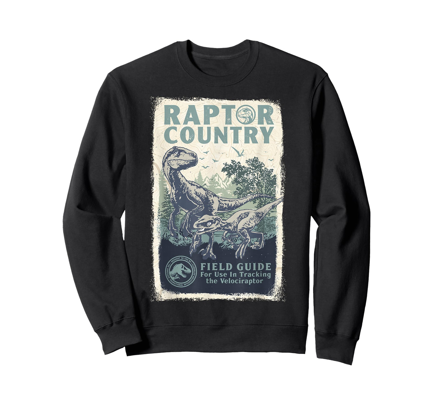 Jurassic World Dominion Velociraptor Raptor Country Poster T-Shirt
