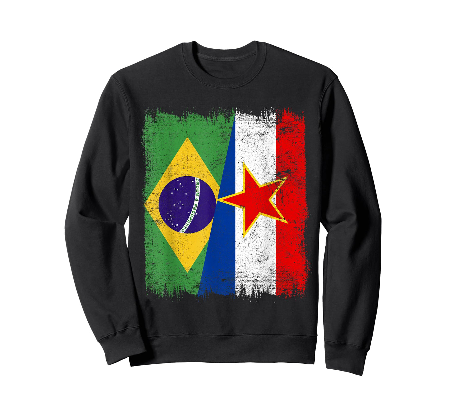 Brazil Yugoslavia Half Flag Brazilian Yugoslavian Heritage T-Shirt