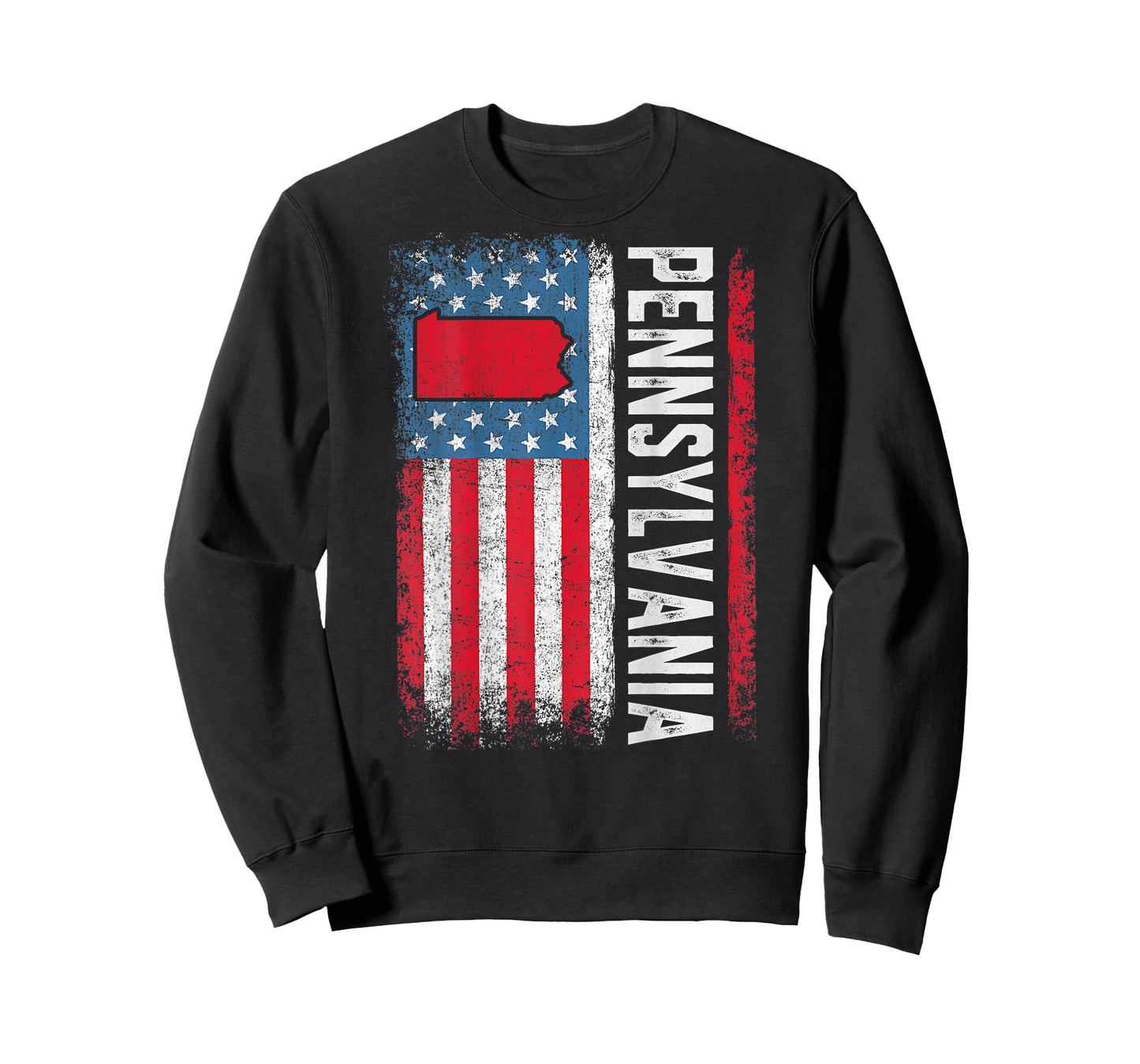 Vintage Pennsylvania State USA Flag Shirt Pennsylvania (On T-Shirt