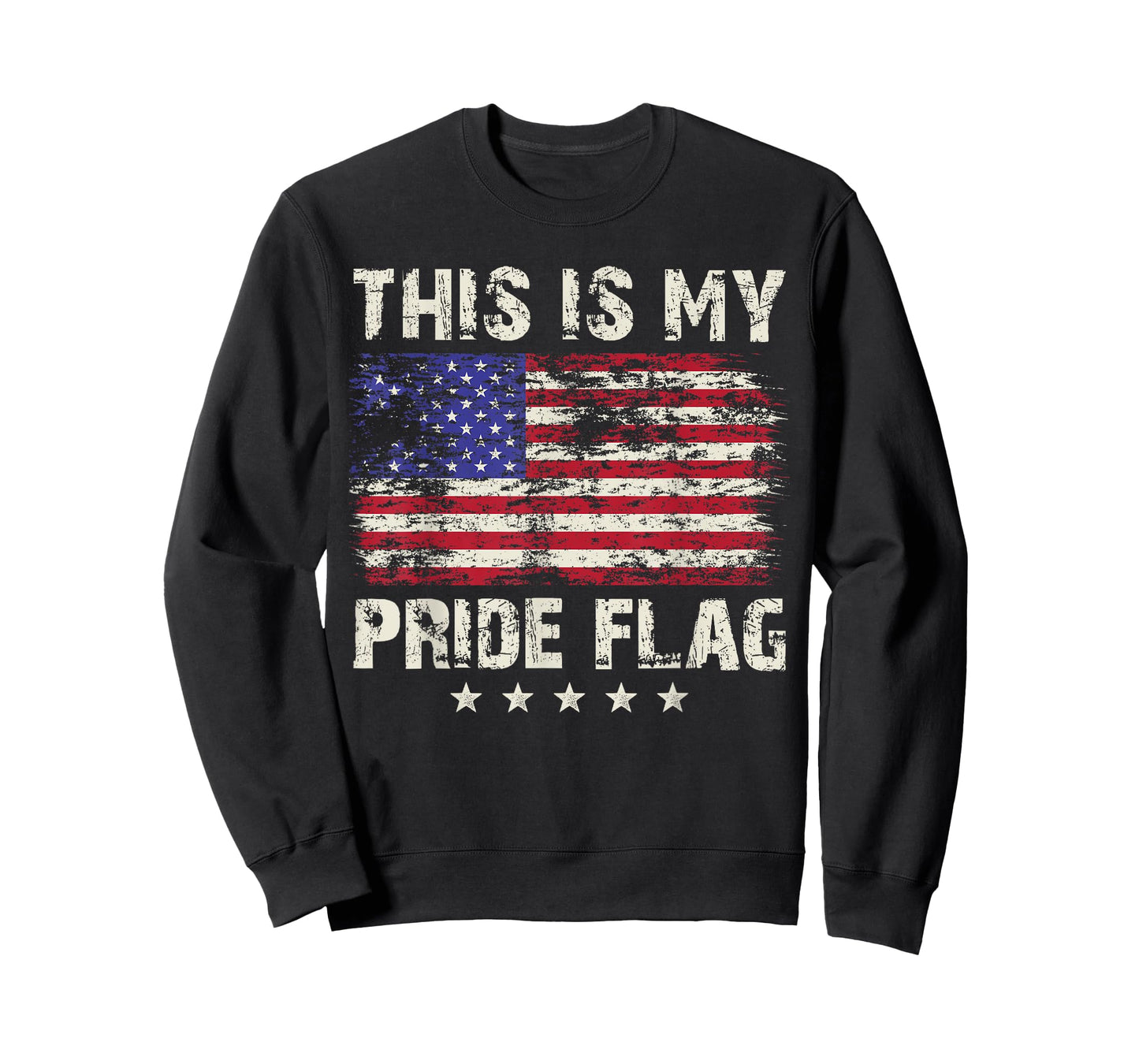 4th of July USA American Patriotic This Is My Pride Flag Women Men T-Shirt