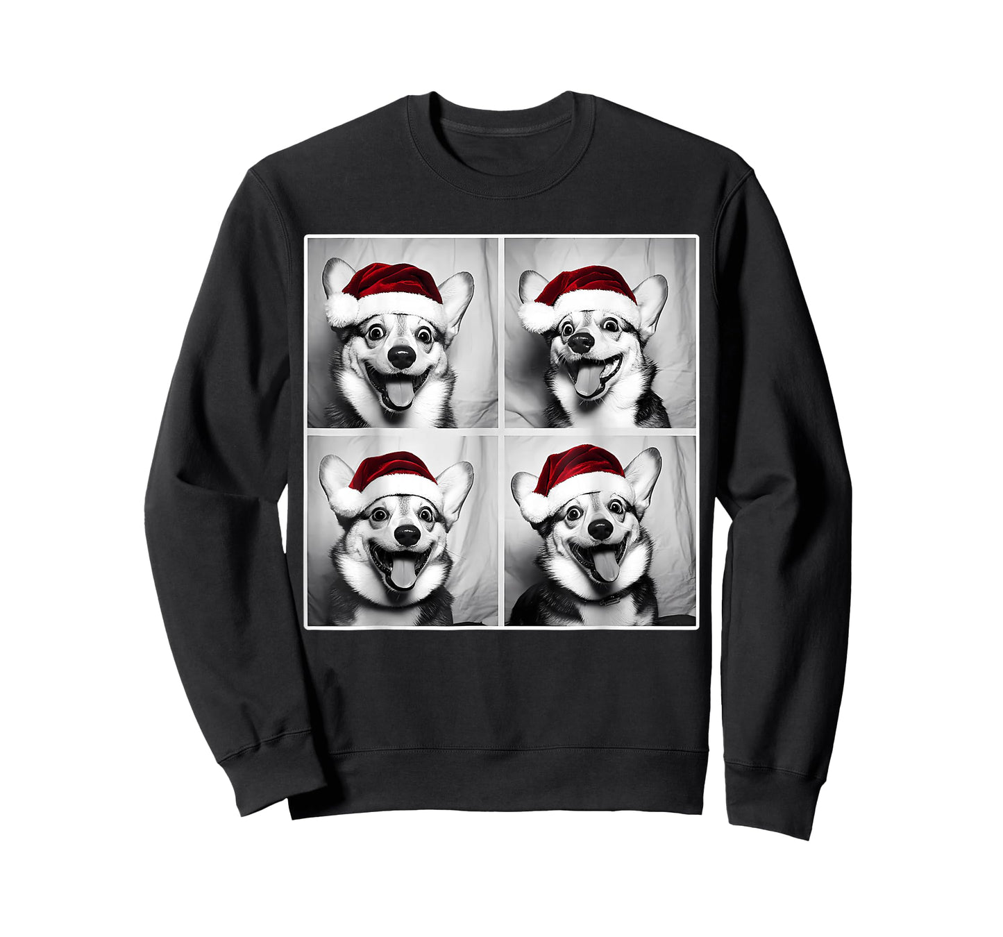Funny Dog Selfie Shirt Christmas Selfie Xmas Dog Corgi Meme T-Shirt