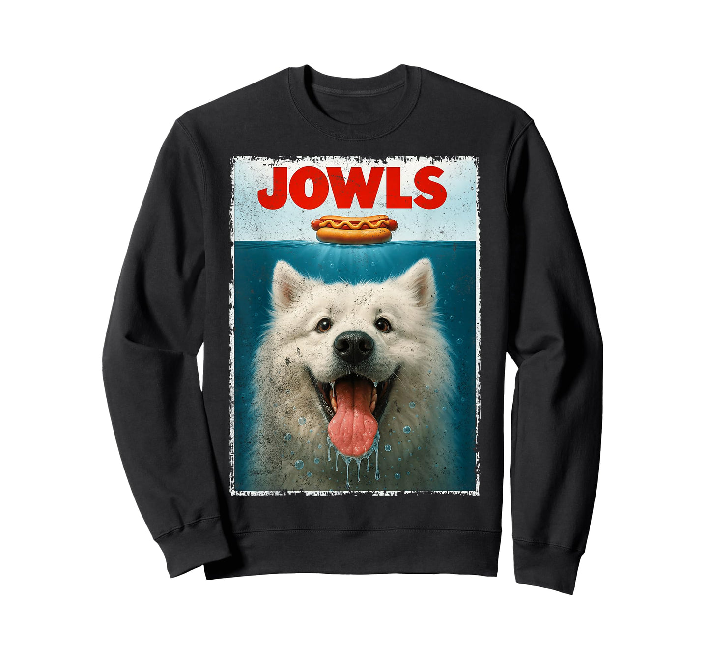 Samoyed Jowls Sammy Dog Samoiedskaia Sabaka Dog Dad Dog Mom T-Shirt