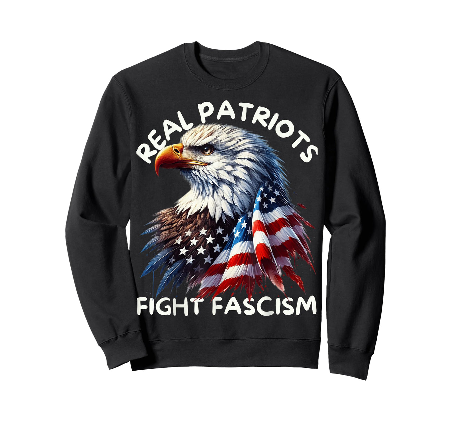 Real Patriots Fight Fascism nti Fascist Political Protest T-Shirt