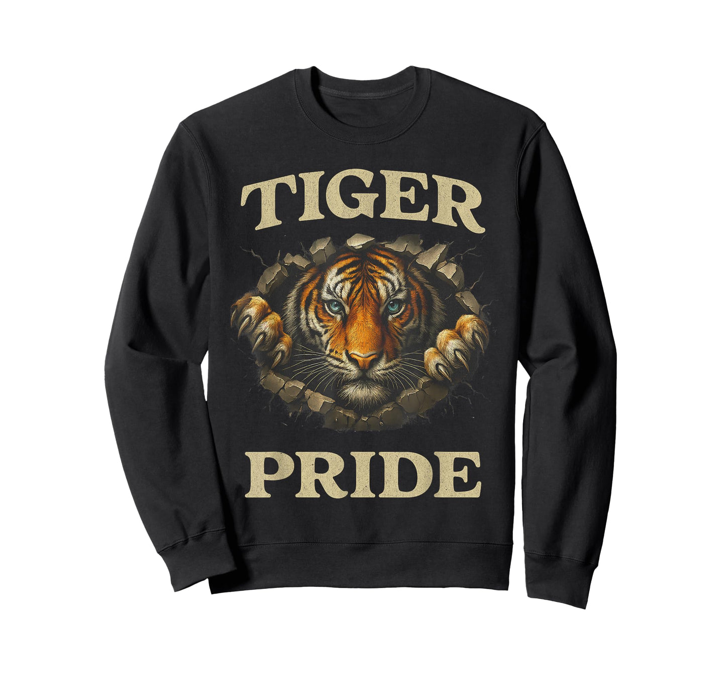Retro Tiger Pride School Team Sports Vintage Design T-Shirt