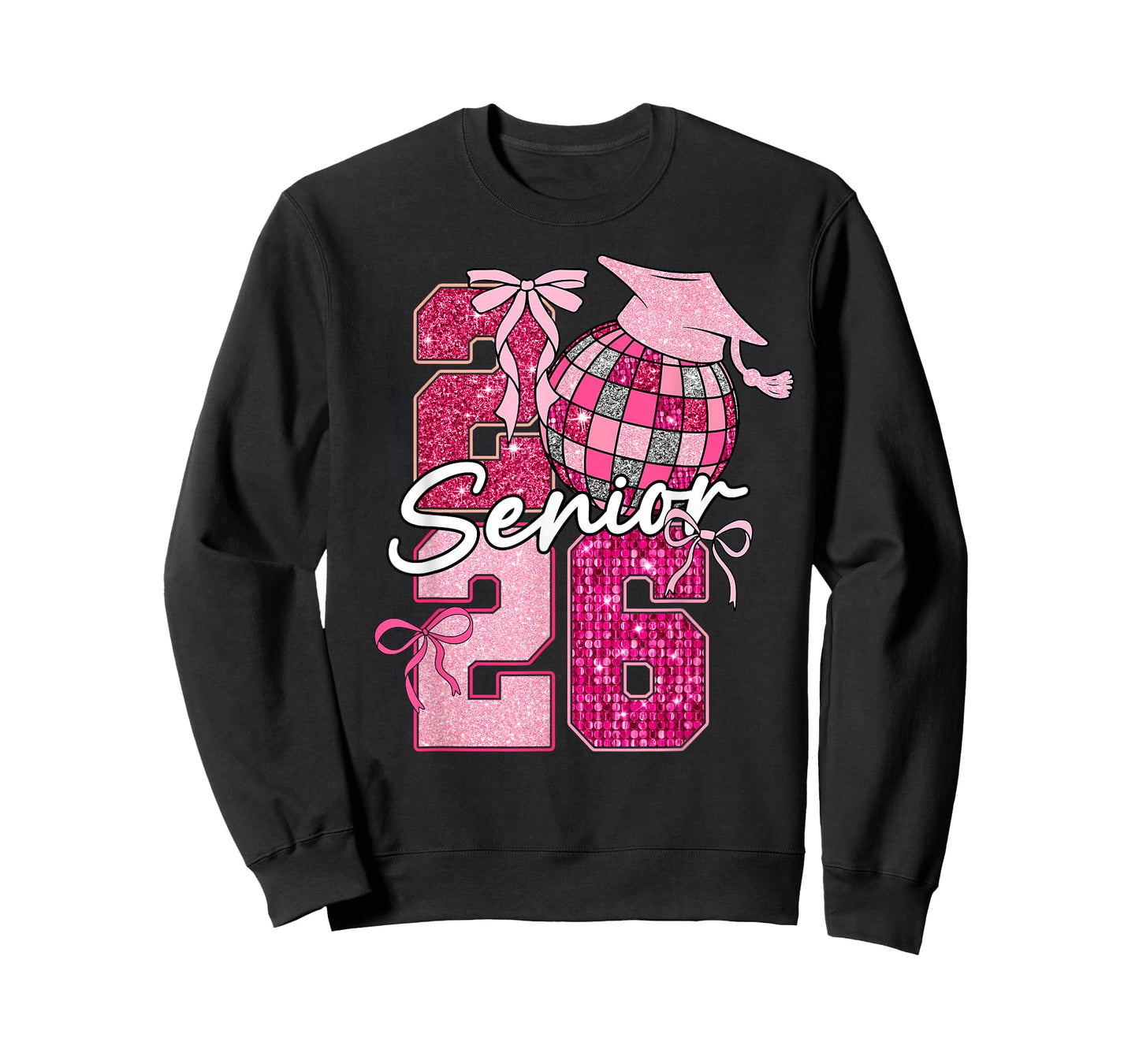 Retro Senior 2026 Coquette Bow Graduation Class of 2026 T-Shirt