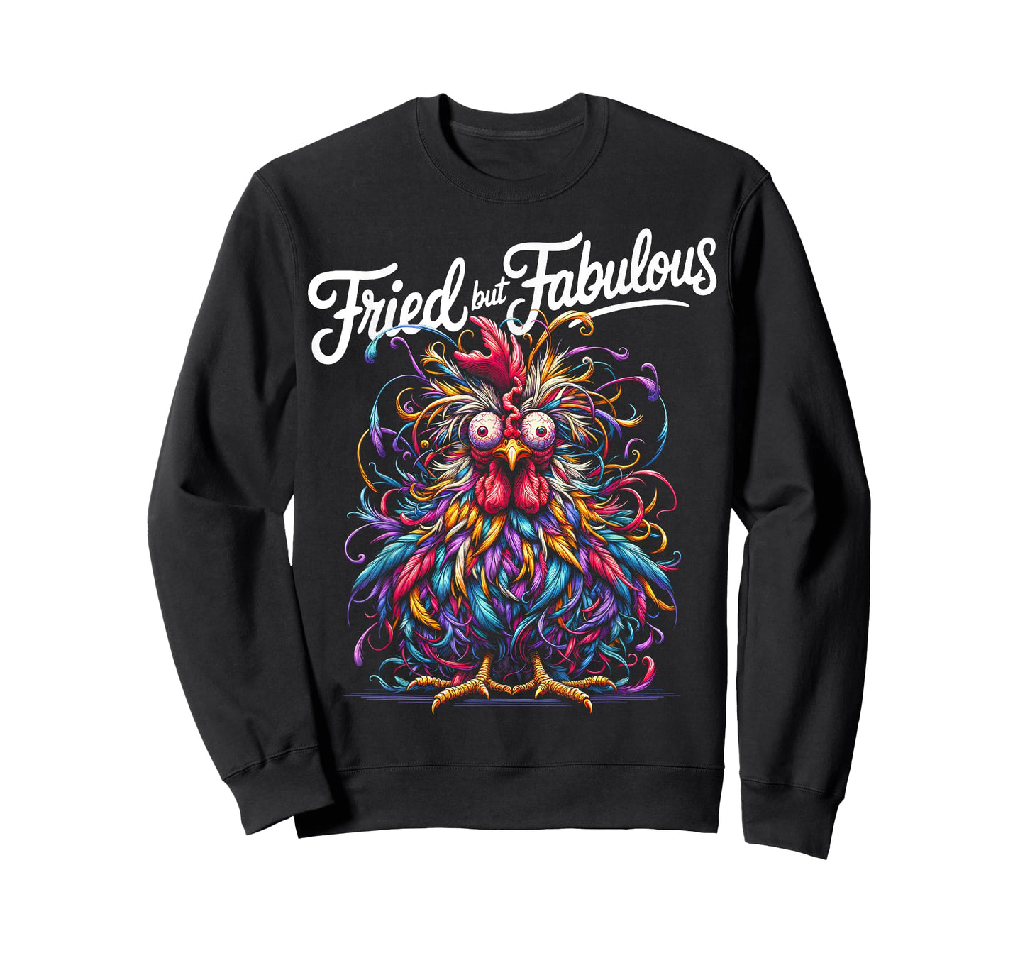 Chicken Funny Fried but Fabulous Graphic Women Chicken Love T-Shirt