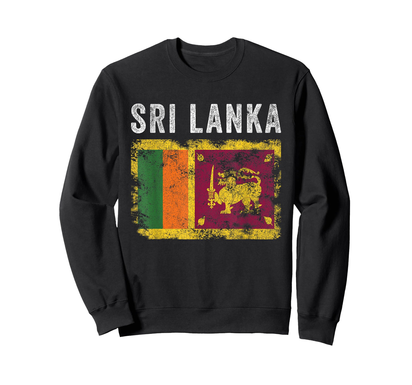 Sri Lanka Flag Distressed - Men Women Kids - Sri Lankan Flag T-Shirt