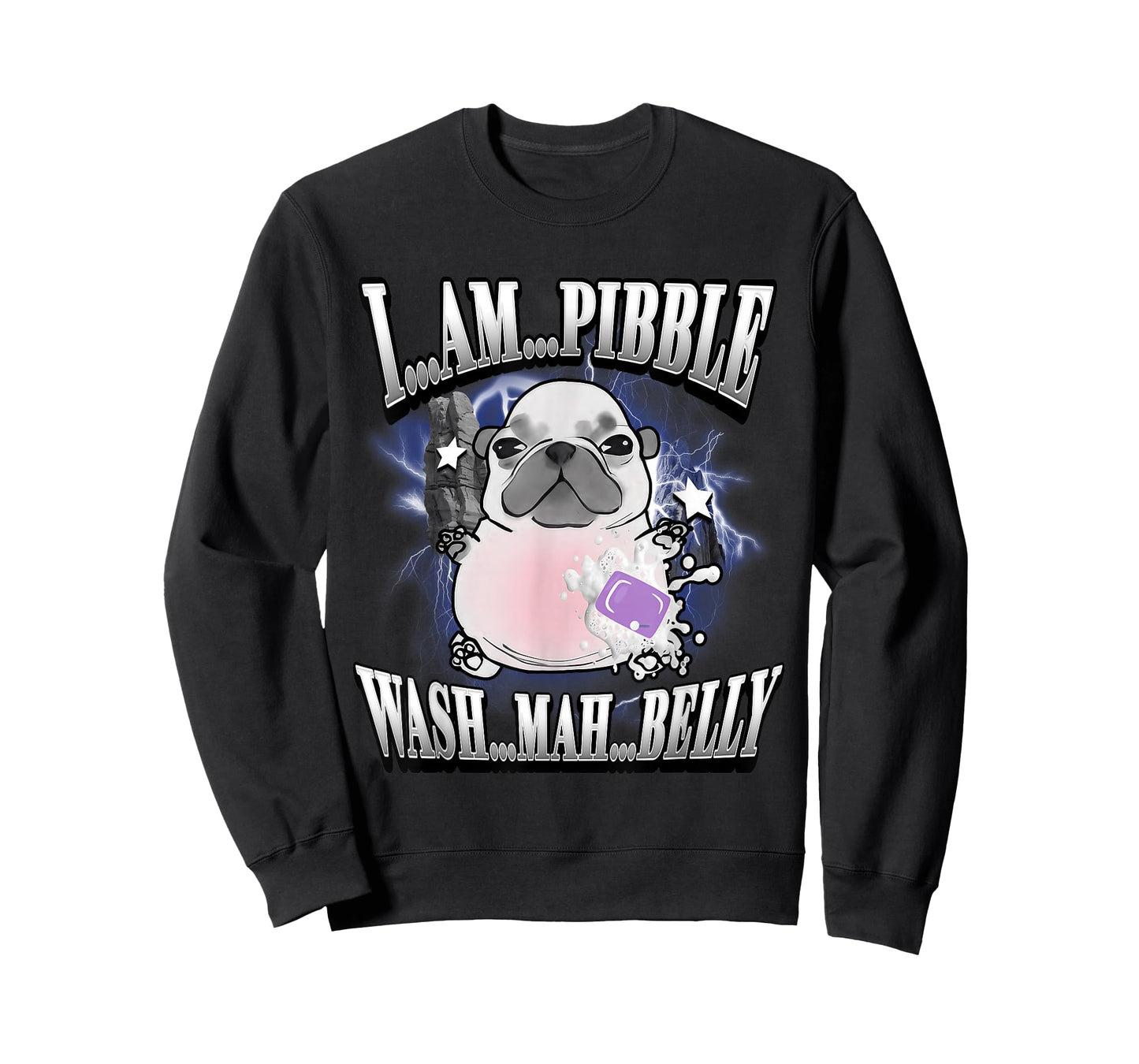 I'm Pibble Wash My Belly French Bulldog Brainrot Gen Z Meme T-Shirt
