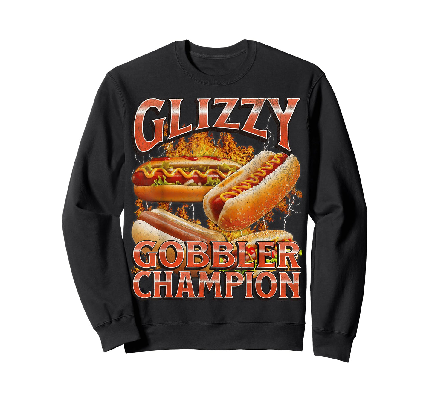 Glizzy Gobbler Funny Wiener Hot Dog Meme Bootleg Graphic T-Shirt for Men Women