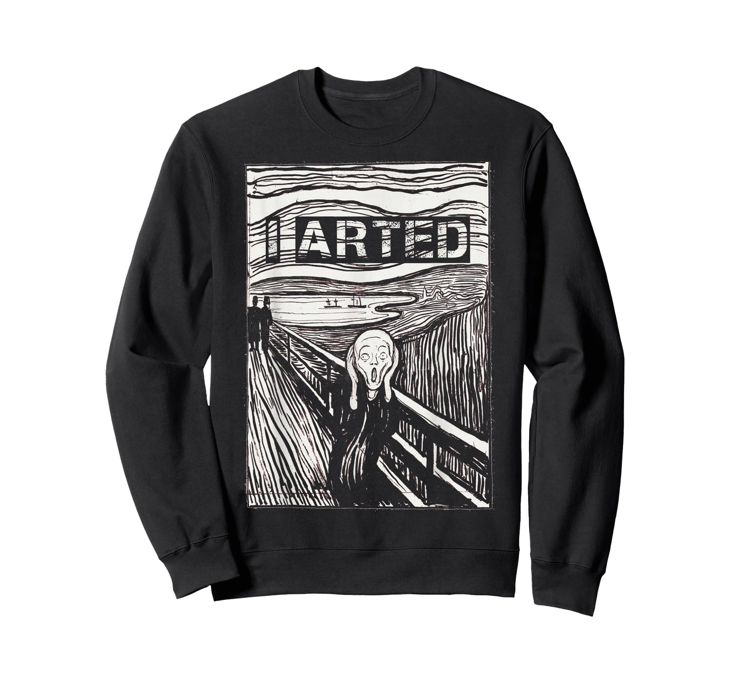 I Arted Artist Art Teacher Funny Painter Gift The Scream T-Shirt