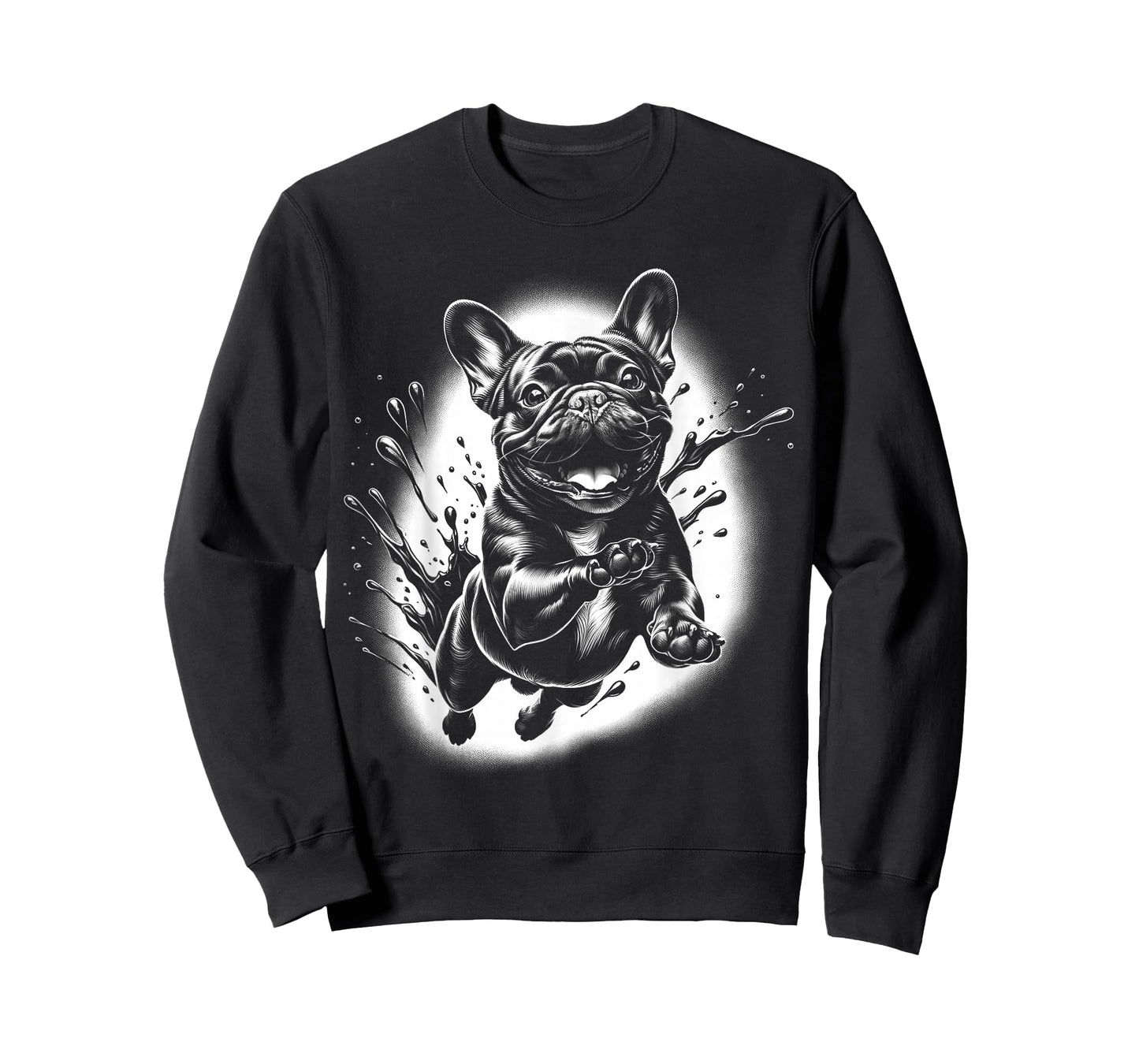 French Bulldog with Cool Paint Spots T-Shirt