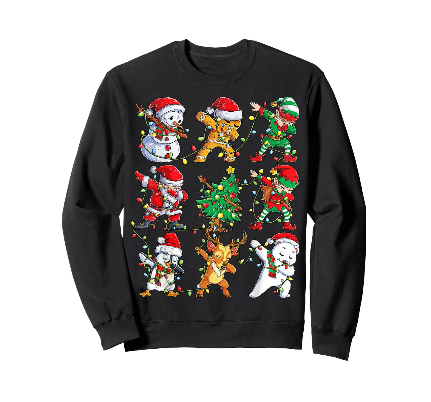 Christmas Dabbing Santa Elf Friends Boys Girls Men Xmas Dab T-Shirt