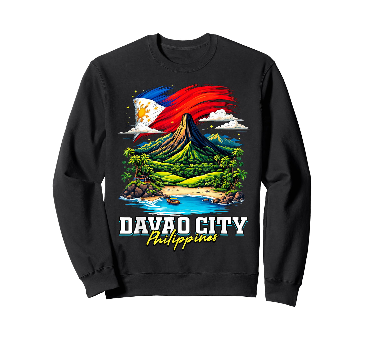 Davao City Philippines Souvenir Filipino Flag T-Shirt