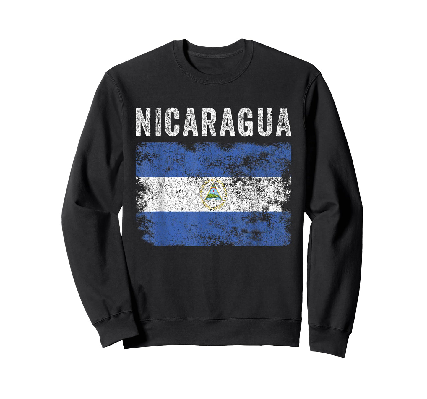 Nicaragua Flag Distressed - Men Women Kids - Nicaraguan Flag T-Shirt