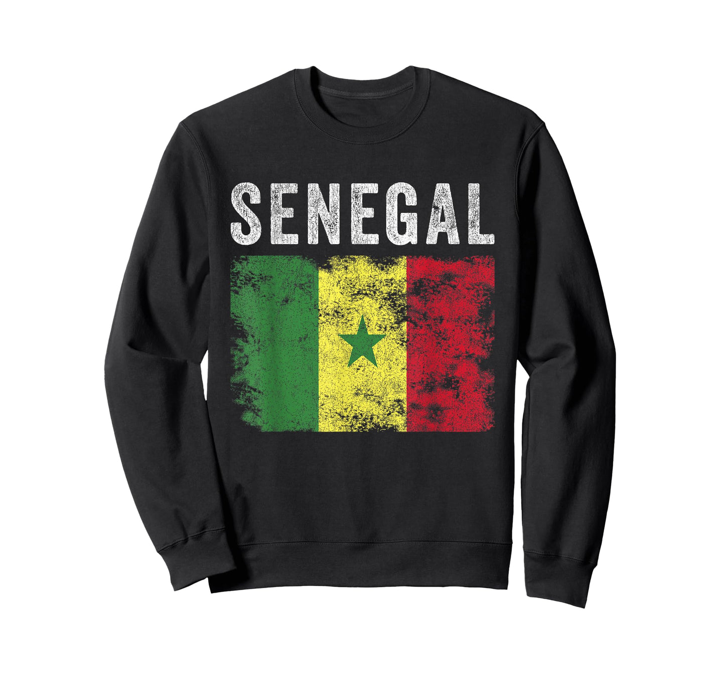 Senegal Flag Distressed - Men Women Kids - Senegalese Flag T-Shirt