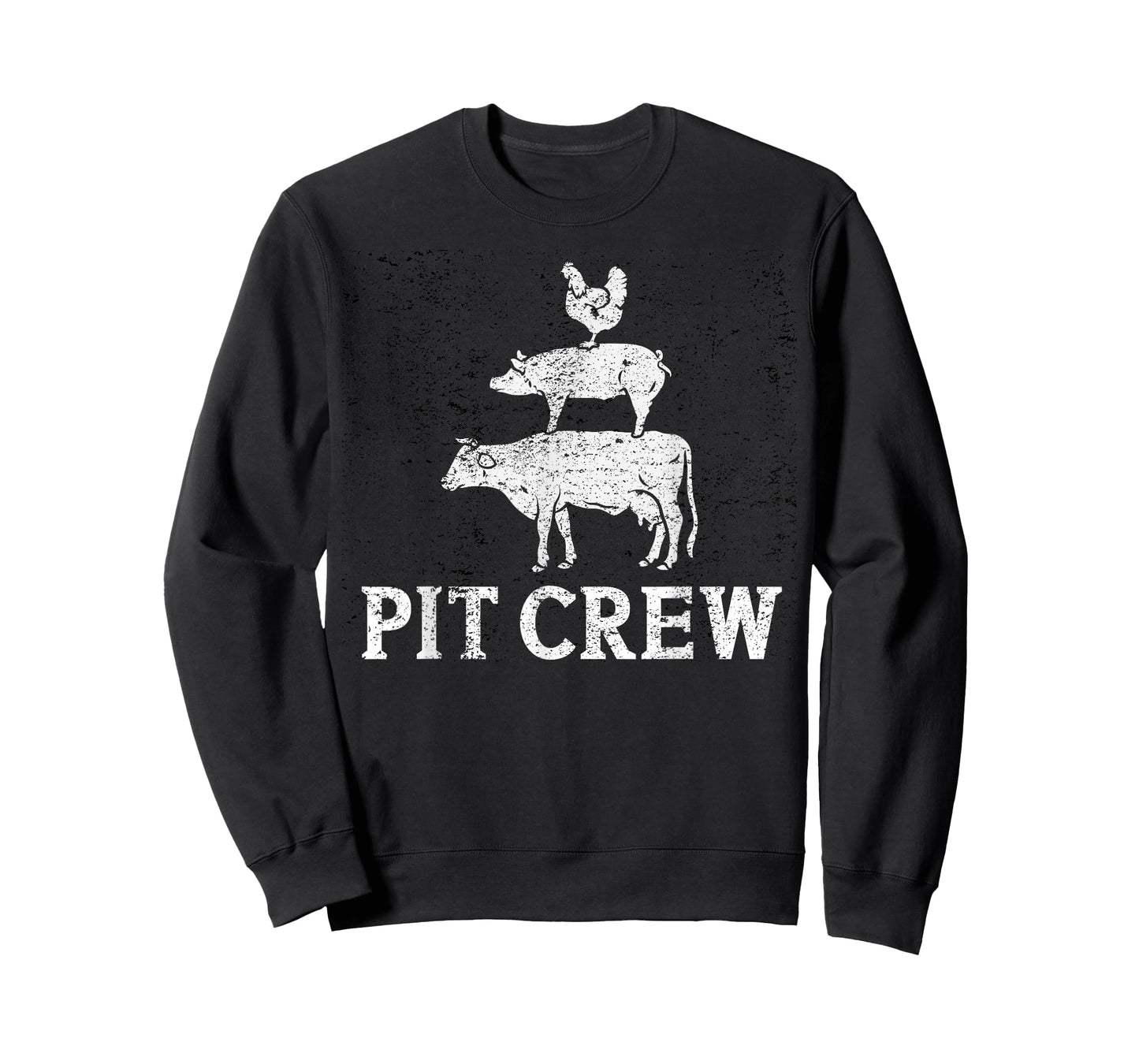Funny Pit Crew BBQ Grilling Smoking Chicken Pork Beef T-Shirt
