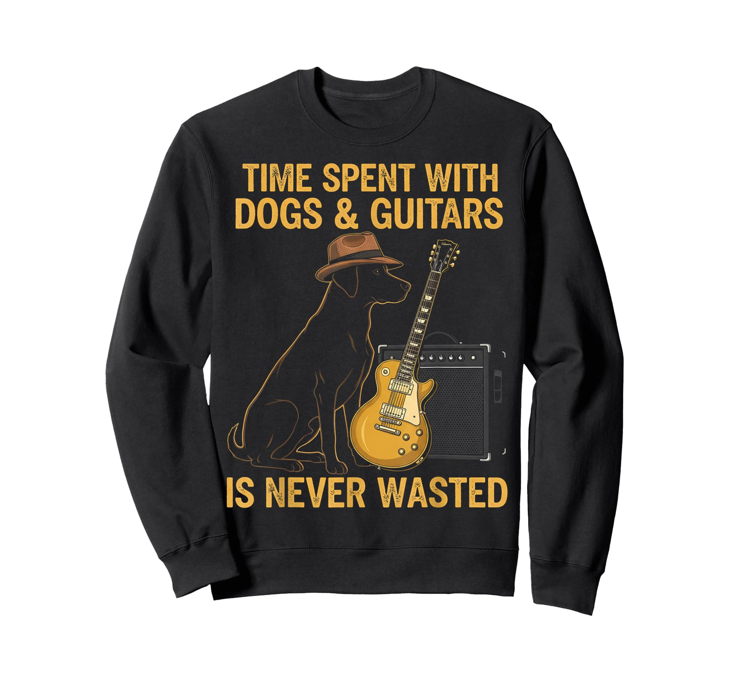 Time Spent with Dogs and Guitars is Never Wasted T-Shirt