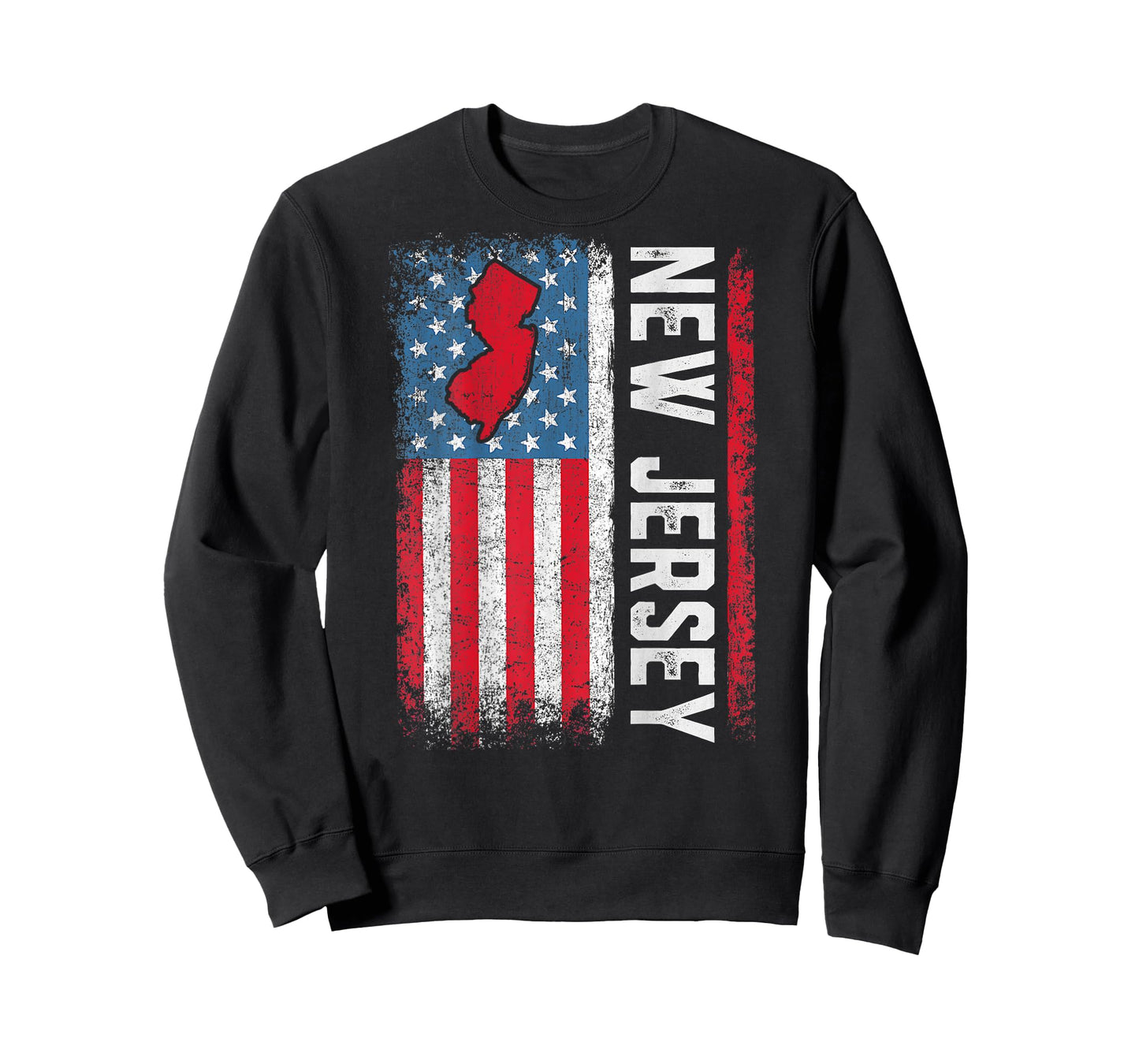 Vintage New Jersey State USA Flag Shirt New Jersey (On Back) T-Shirt
