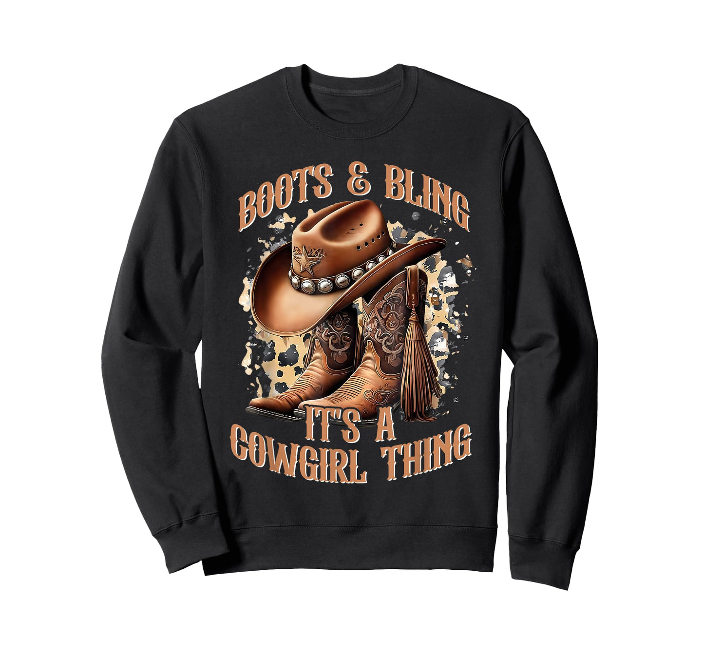 Boots and Bling It's A Cowgirl Thing Shirt Cowboy Hat T-Shirt