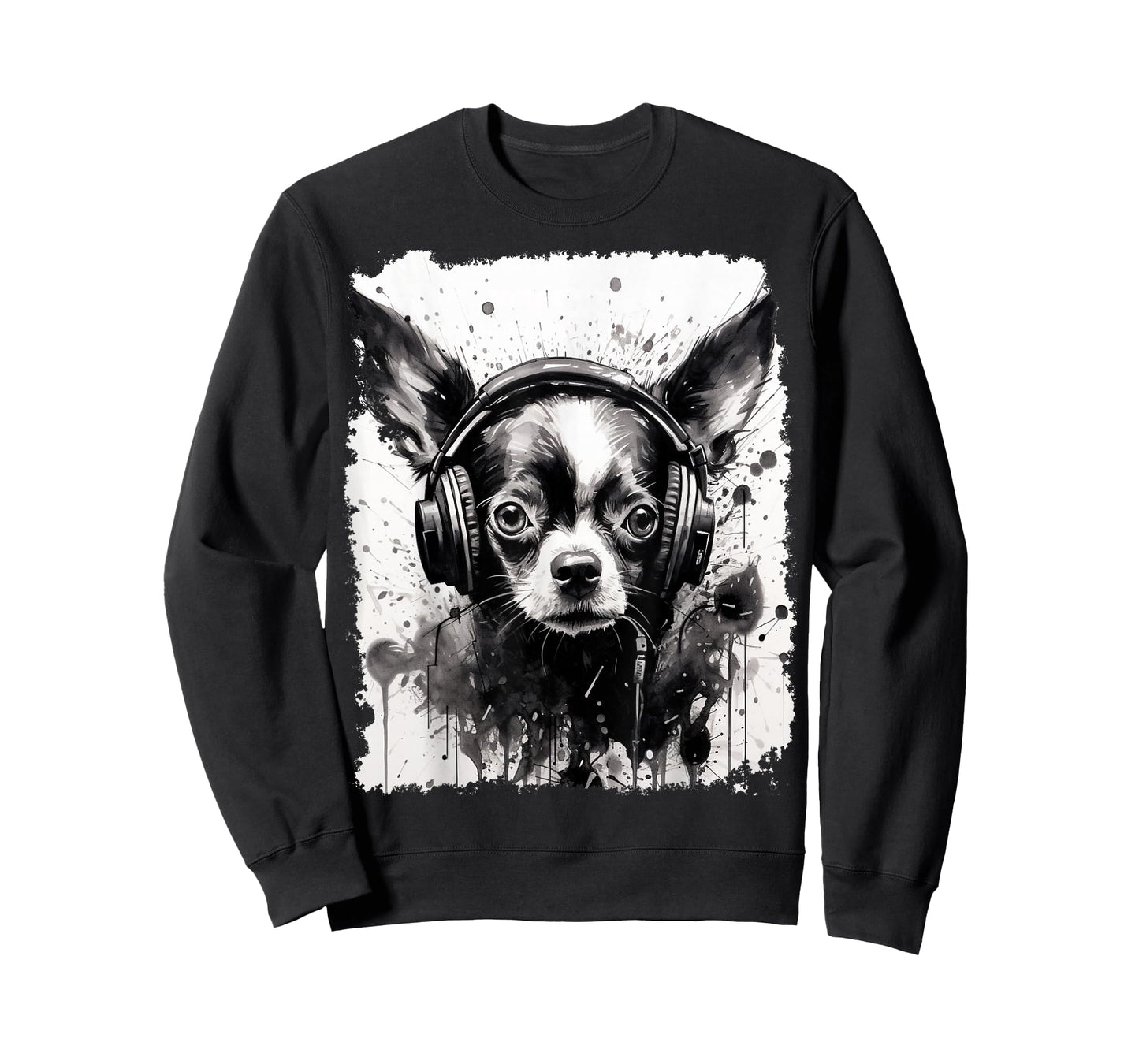 Pop Art Dog Chihuahua Music T-Shirt
