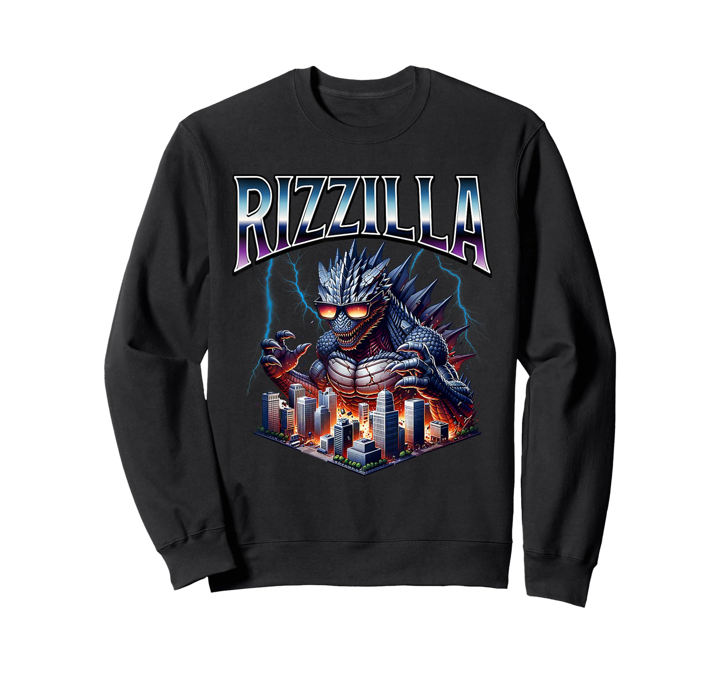 Rizzilla Rizz Meme Funny Kaiju Skibidi Rizzler Bruh Teen Boy T-Shirt