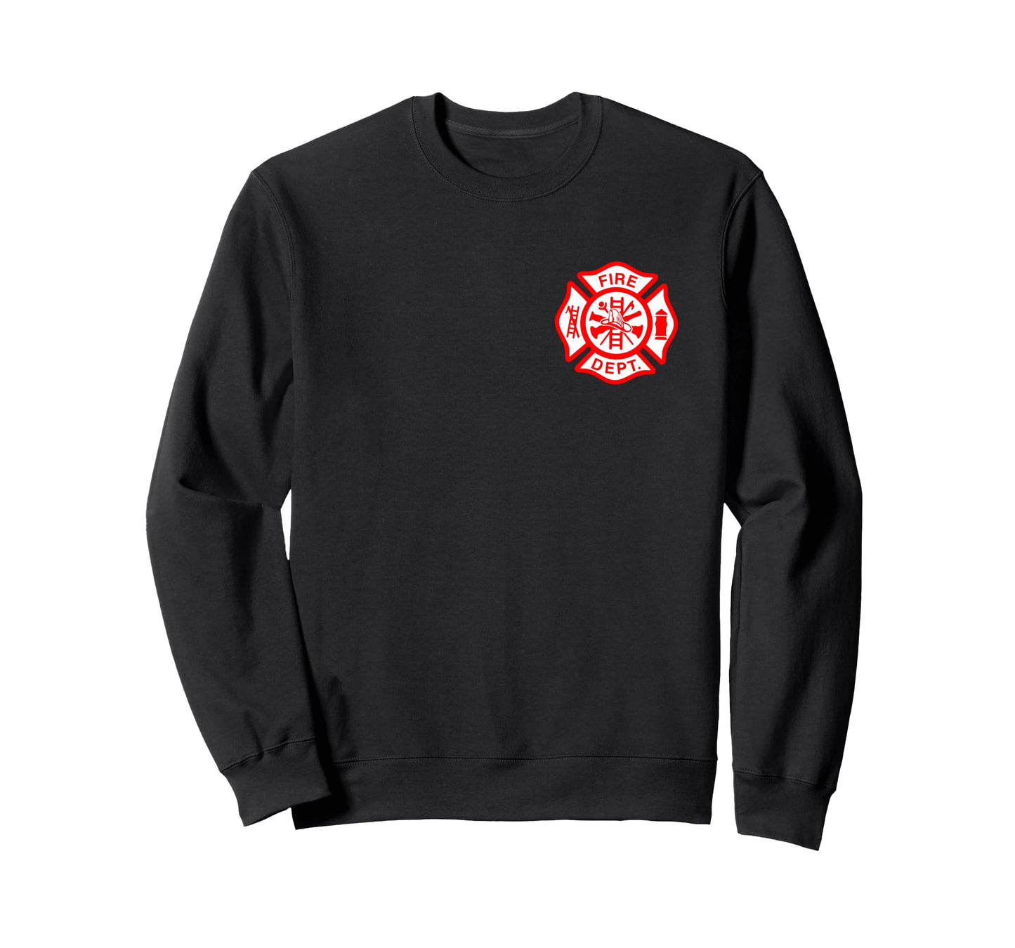 Fire Department Logo Uniform Fireman Symbol Firefighter Gear Long Sleeve T-Shirt