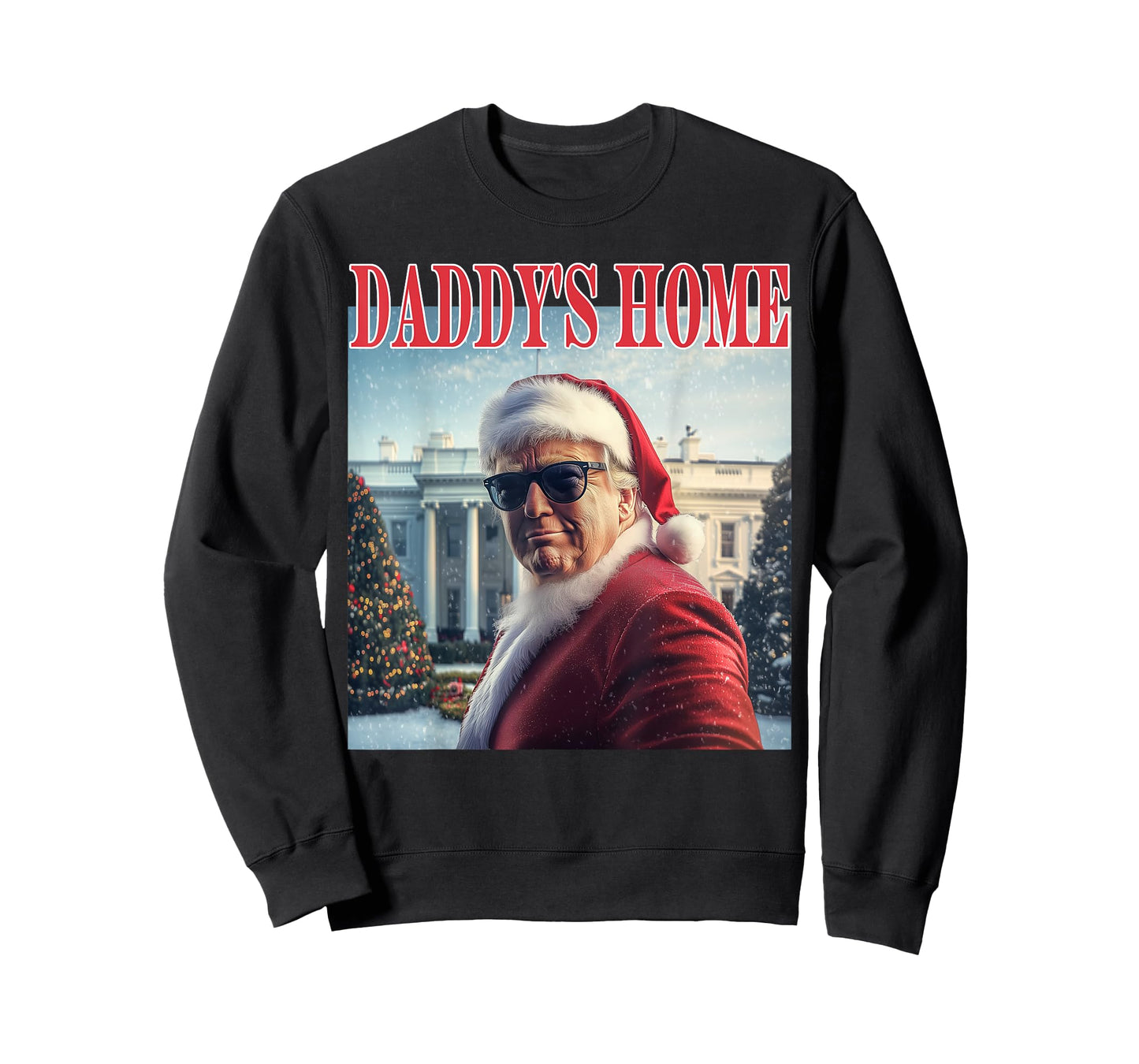Daddy's Home Trump 2024 Won Santa Claus Christmas T-Shirt