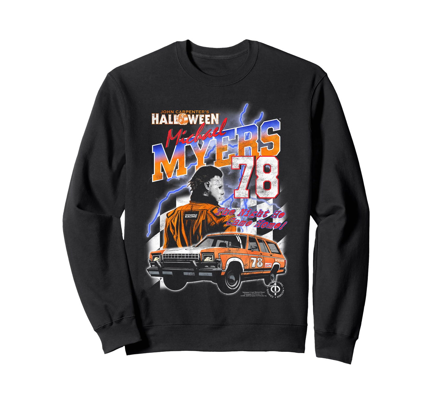 Halloween Haddonfield Racing Michael Myers 78 Horror Movie T-Shirt