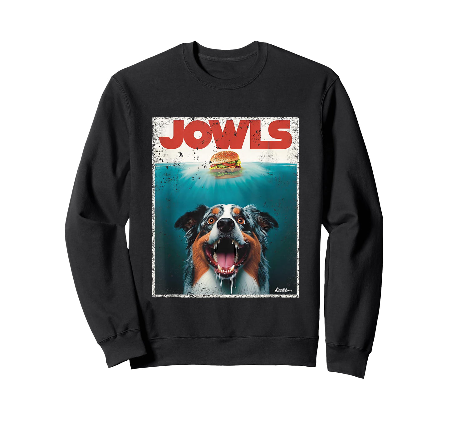 Funny Aussie Jowls Australian Shepherd Fur Baby Mom Dog Dad T-Shirt