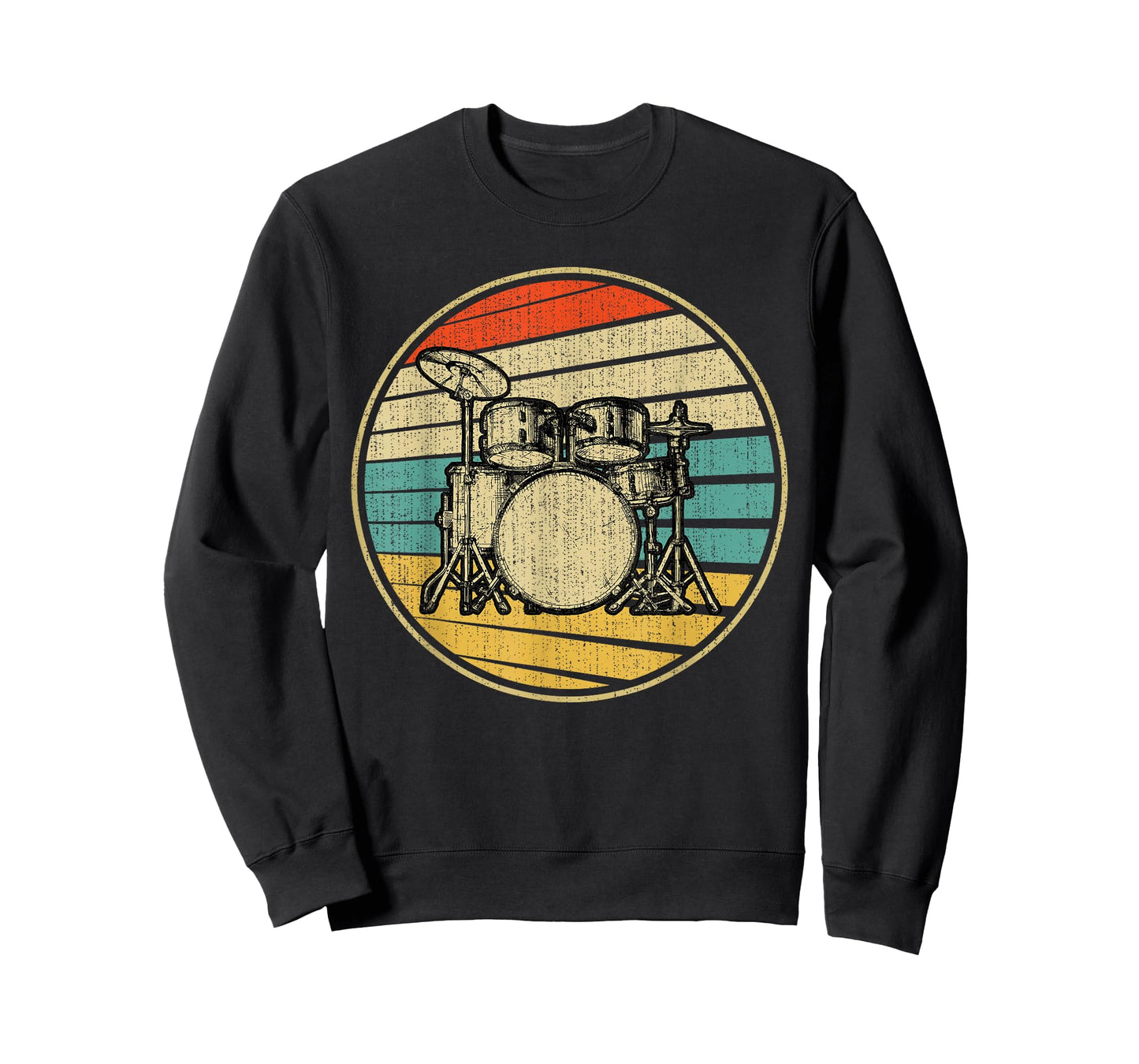 Drums Drummer Band Drumset Retro Vintage Drum Set 70s 80s T-Shirt