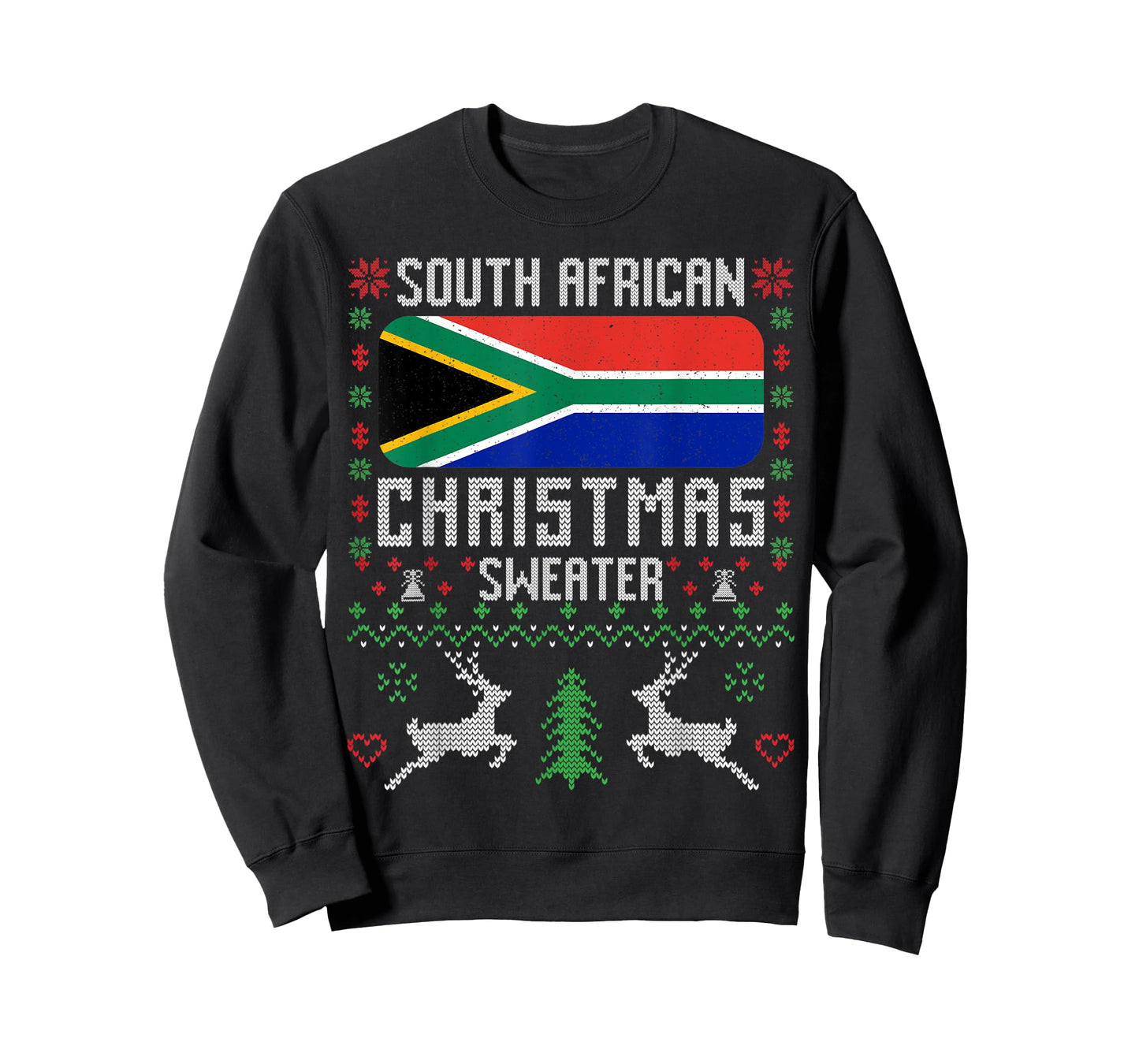 South Africa Flag South African Christmas Sweater T-Shirt